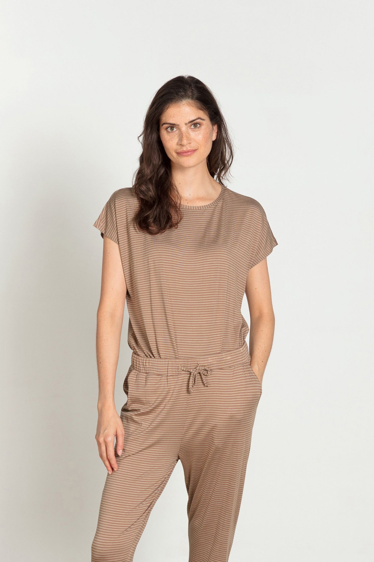 Tatum Top à Manches Courtes Little Sumo Stripe Sable