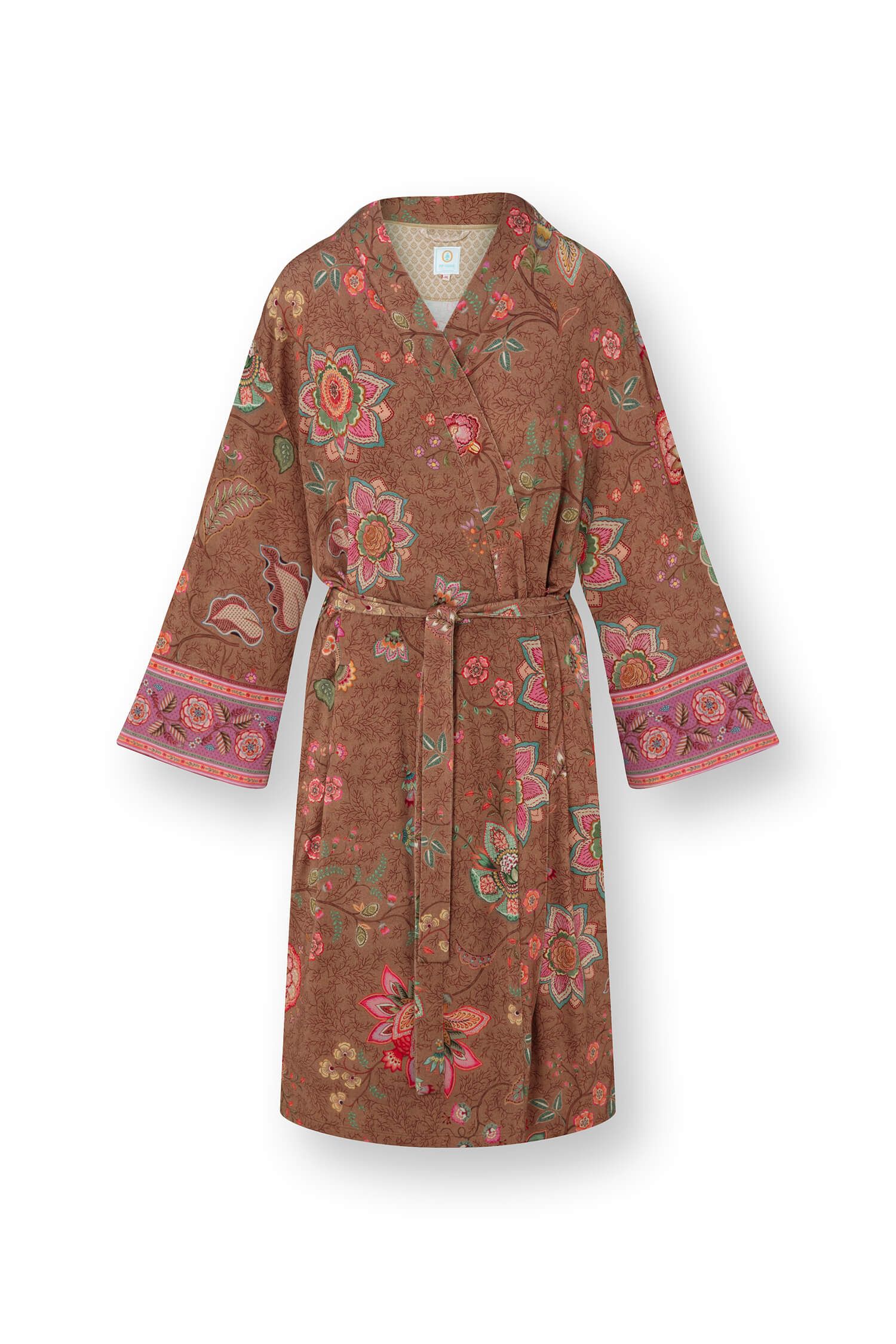 Naomi Kimono Mumbai Morning Brown