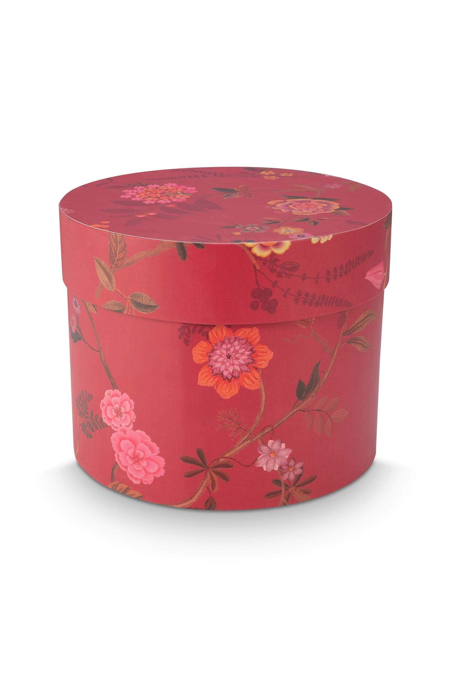 Set/3 Schachtel Rund Blooming Tales Rot