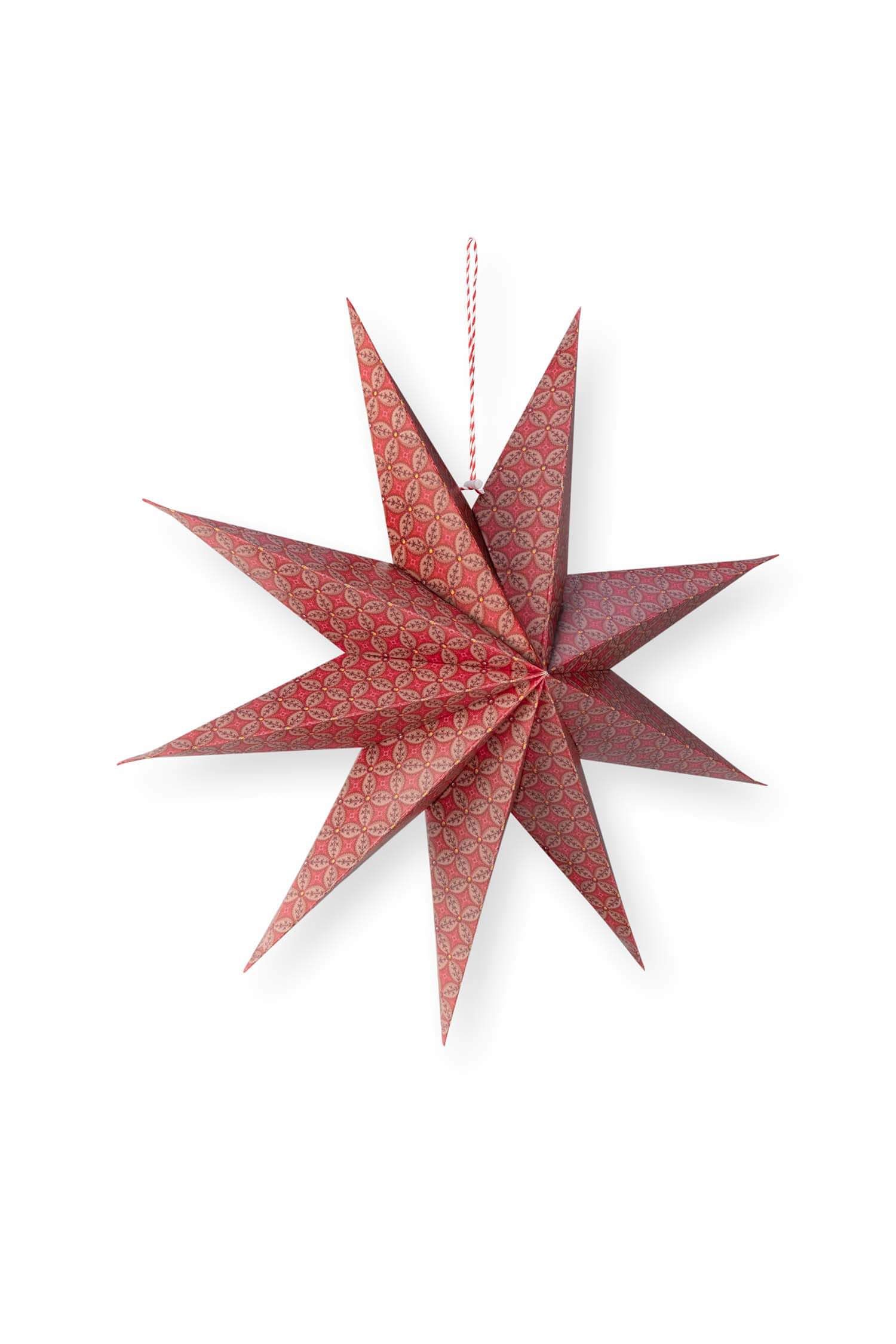Weihnachtsstern Papier Bustani Rot 60cm