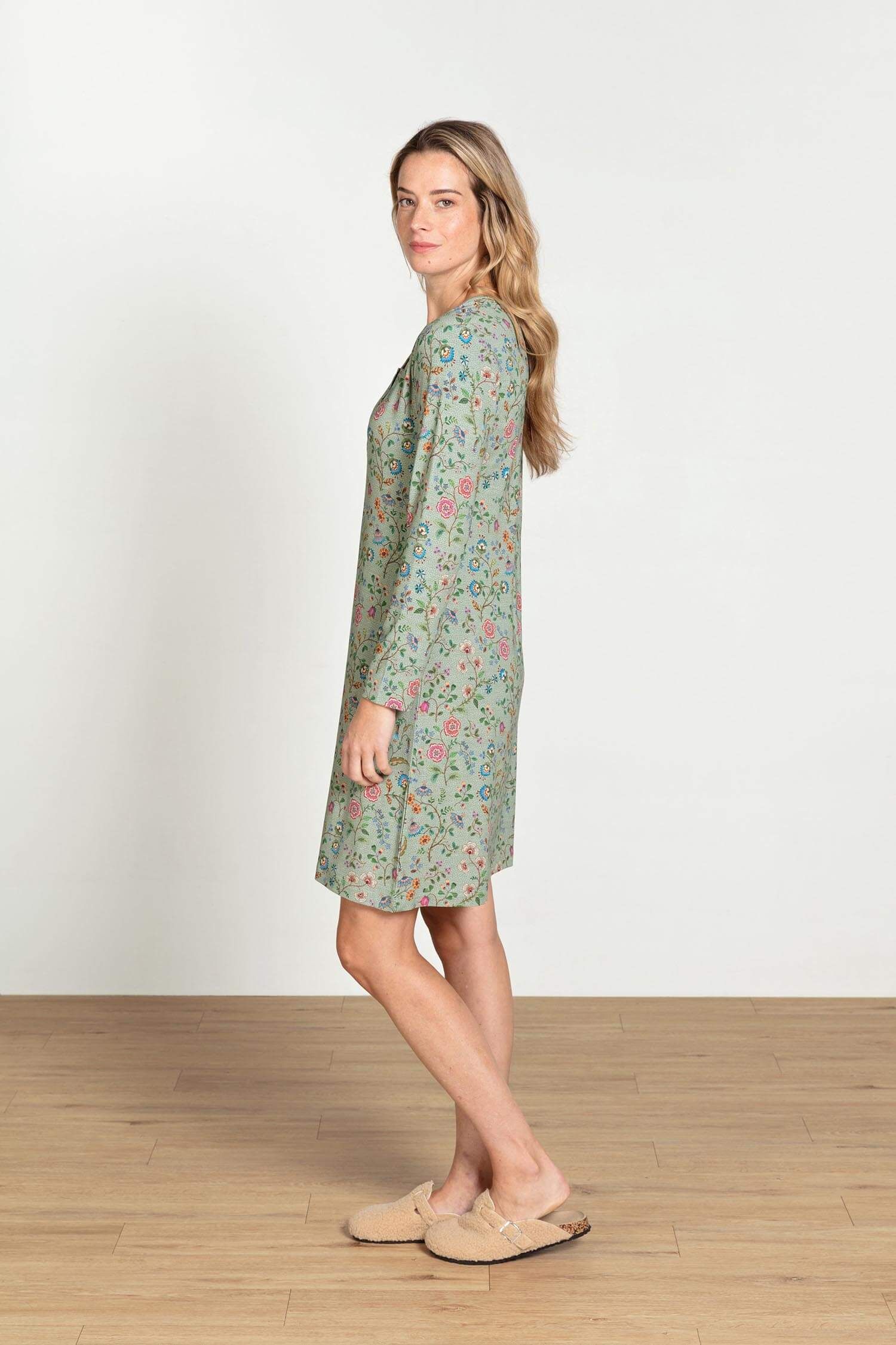 Desiree Chemise de Nuit à Manches Longues Flora Bangalore Vert