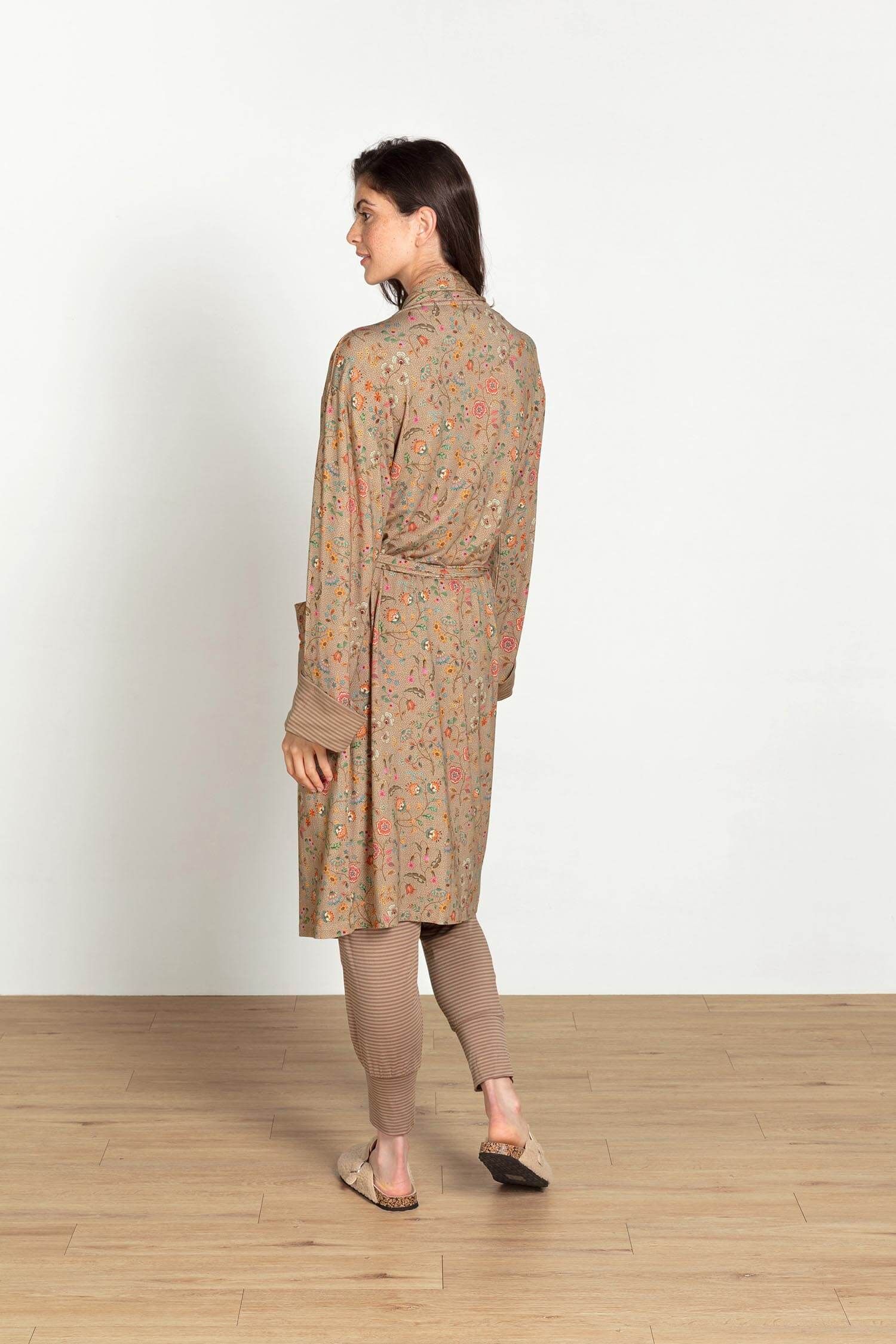 Nisha Kimono Flora Bangalore Sand