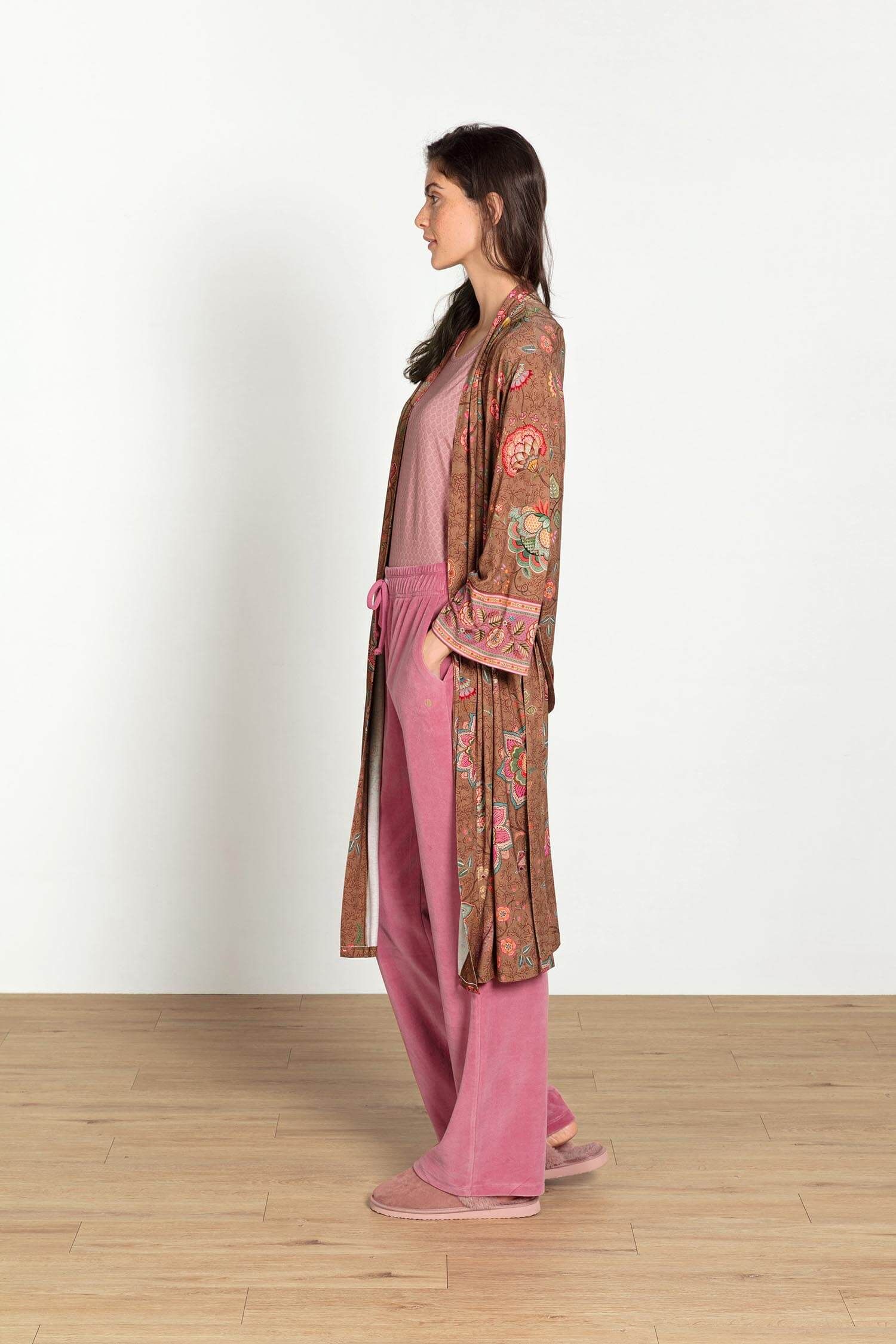 Naomi Kimono Mumbai Morning Brown