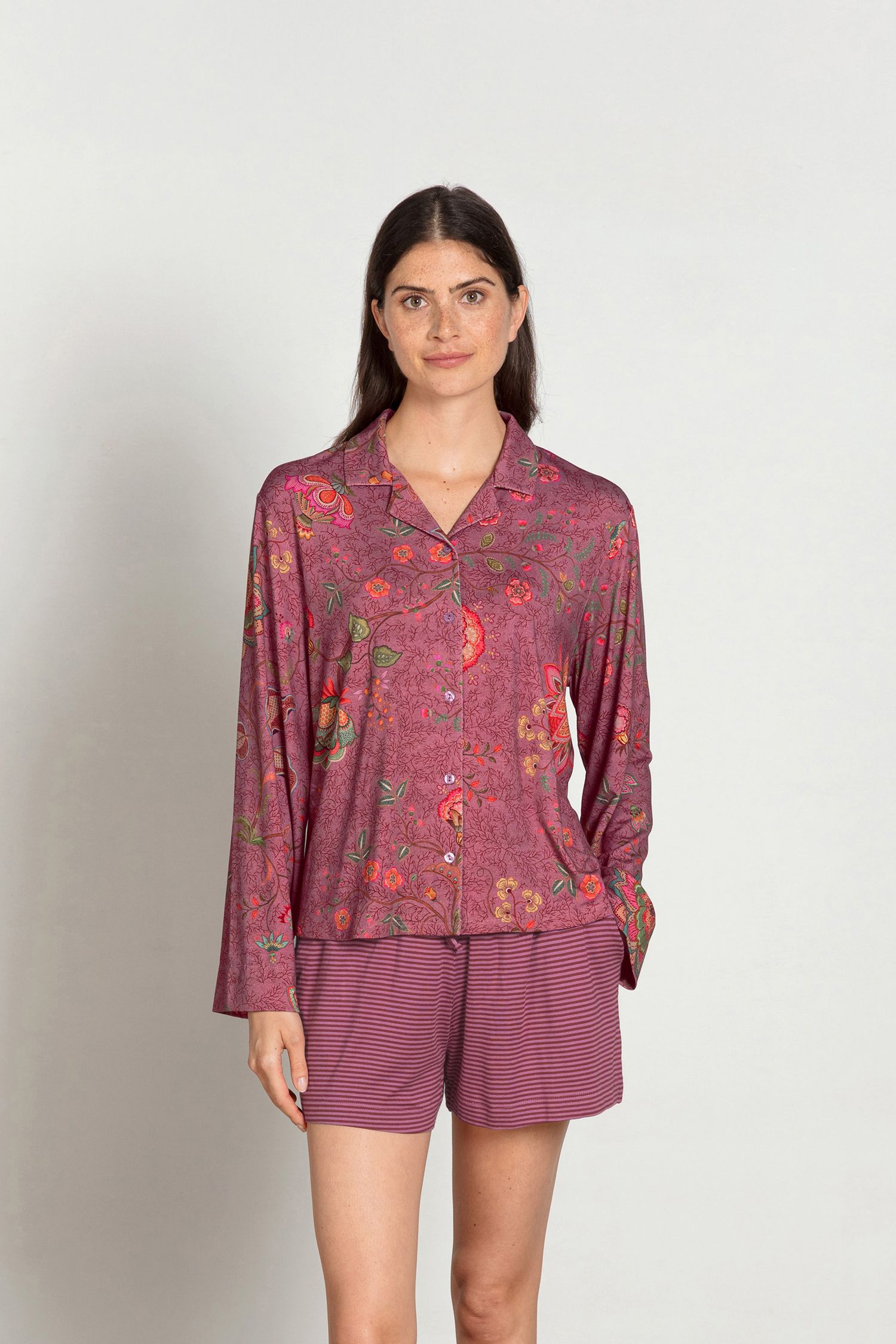 Faye Top Langen Ärmeln Mumbai Morning Rosa