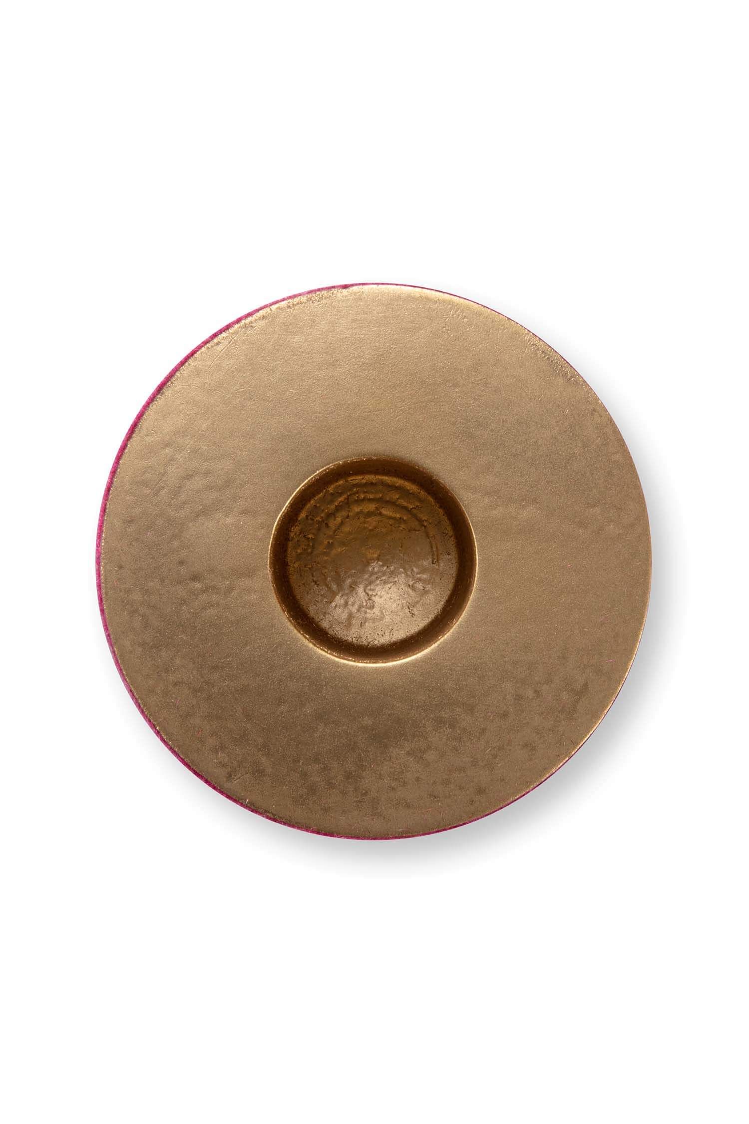 Kerzenhalter Samt Rosa 37cm