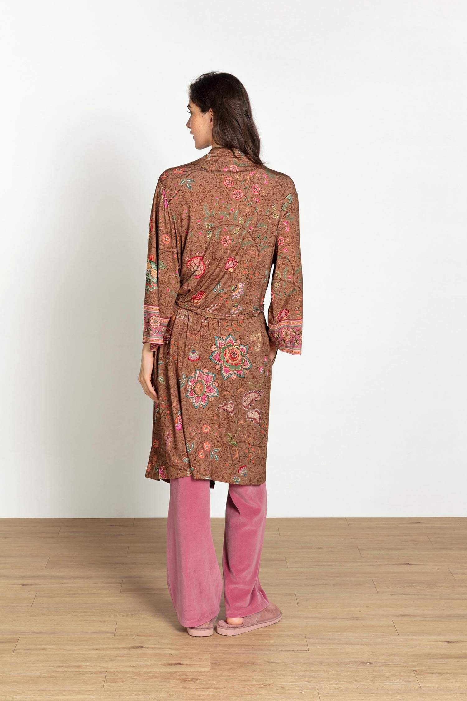 Naomi Kimono Mumbai Morning Brown