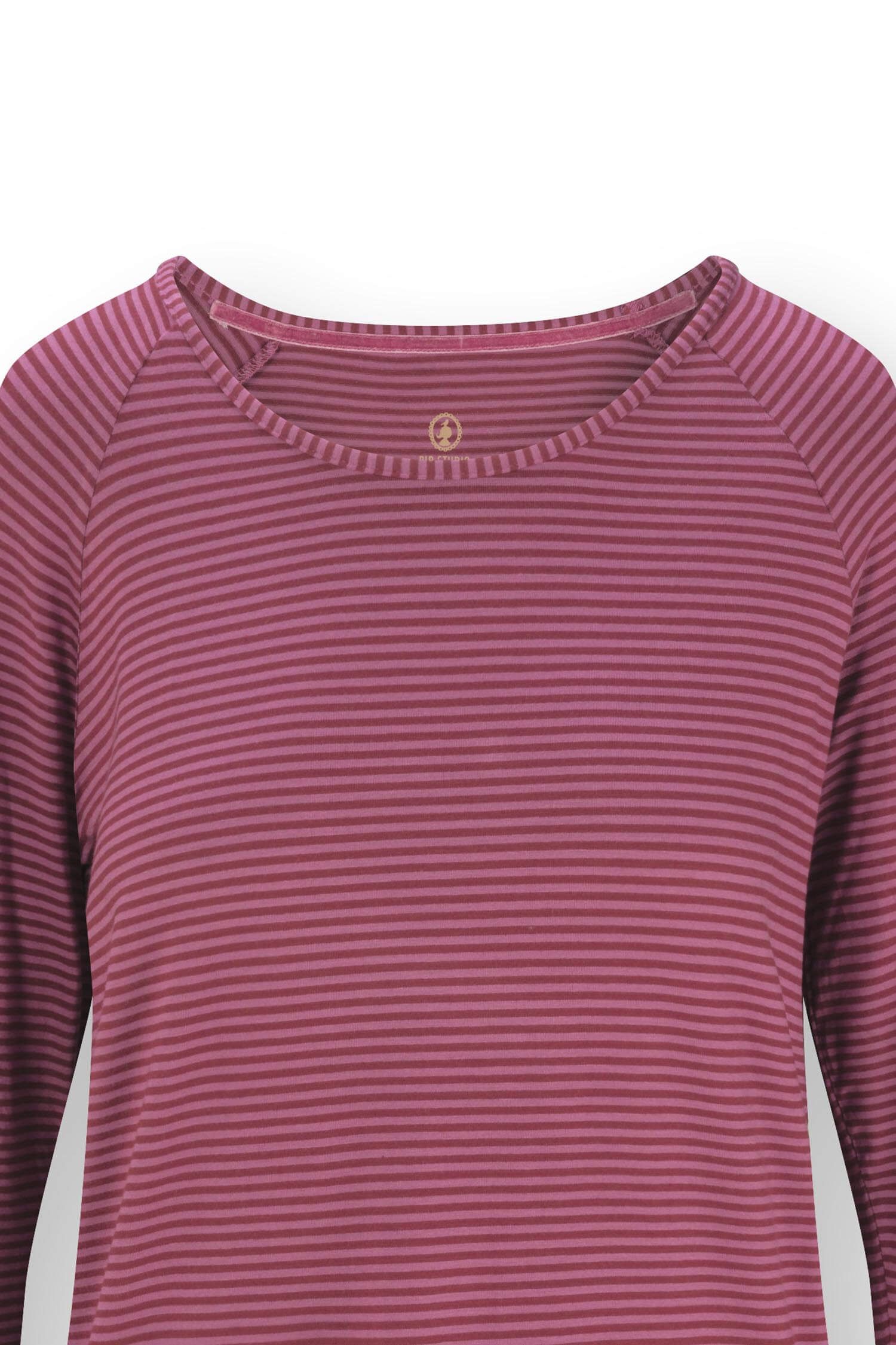 Tina Top à Manches Longues Little Sumo Stripe Rose