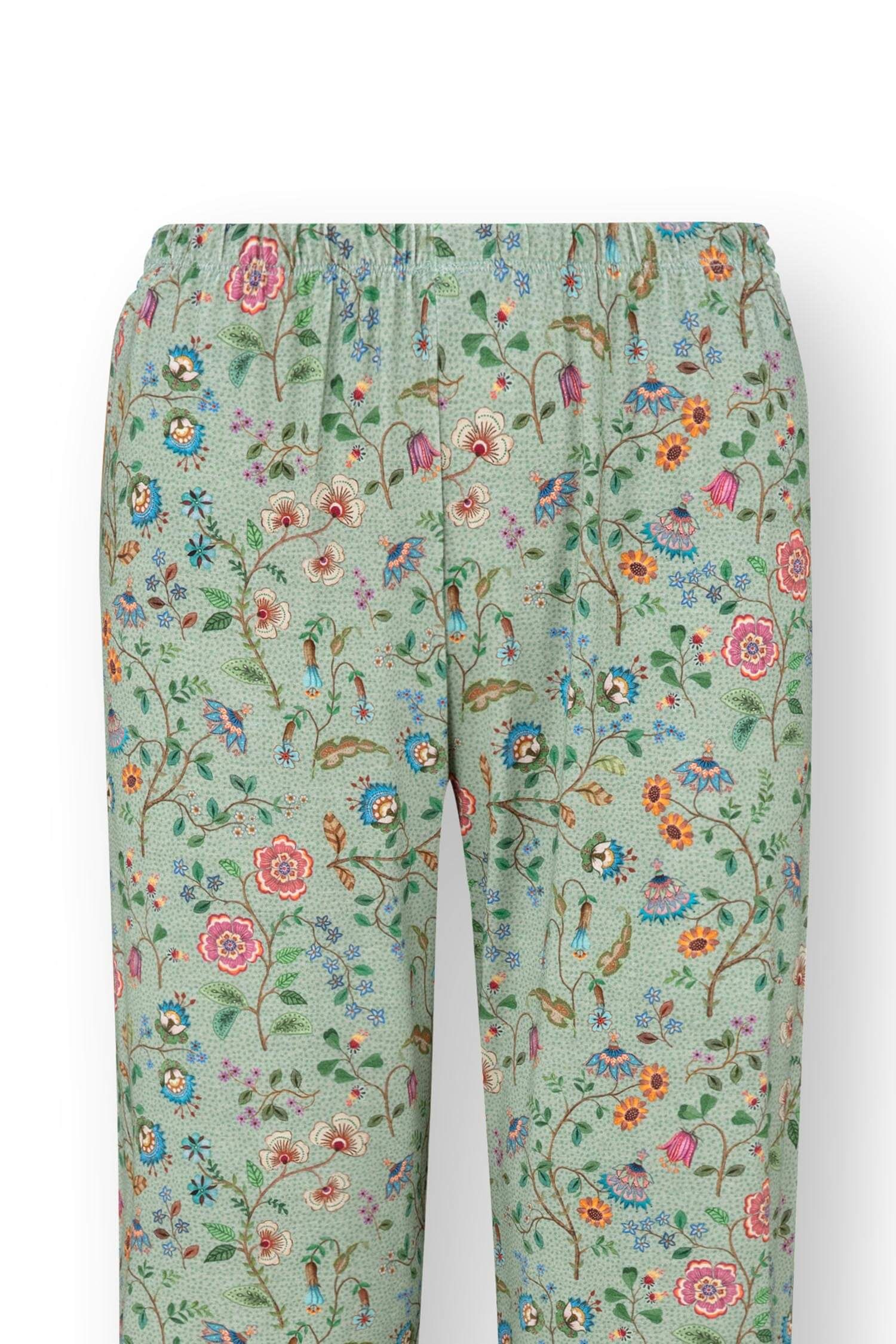 Blake Lange Hose Flora Bangalore Grün