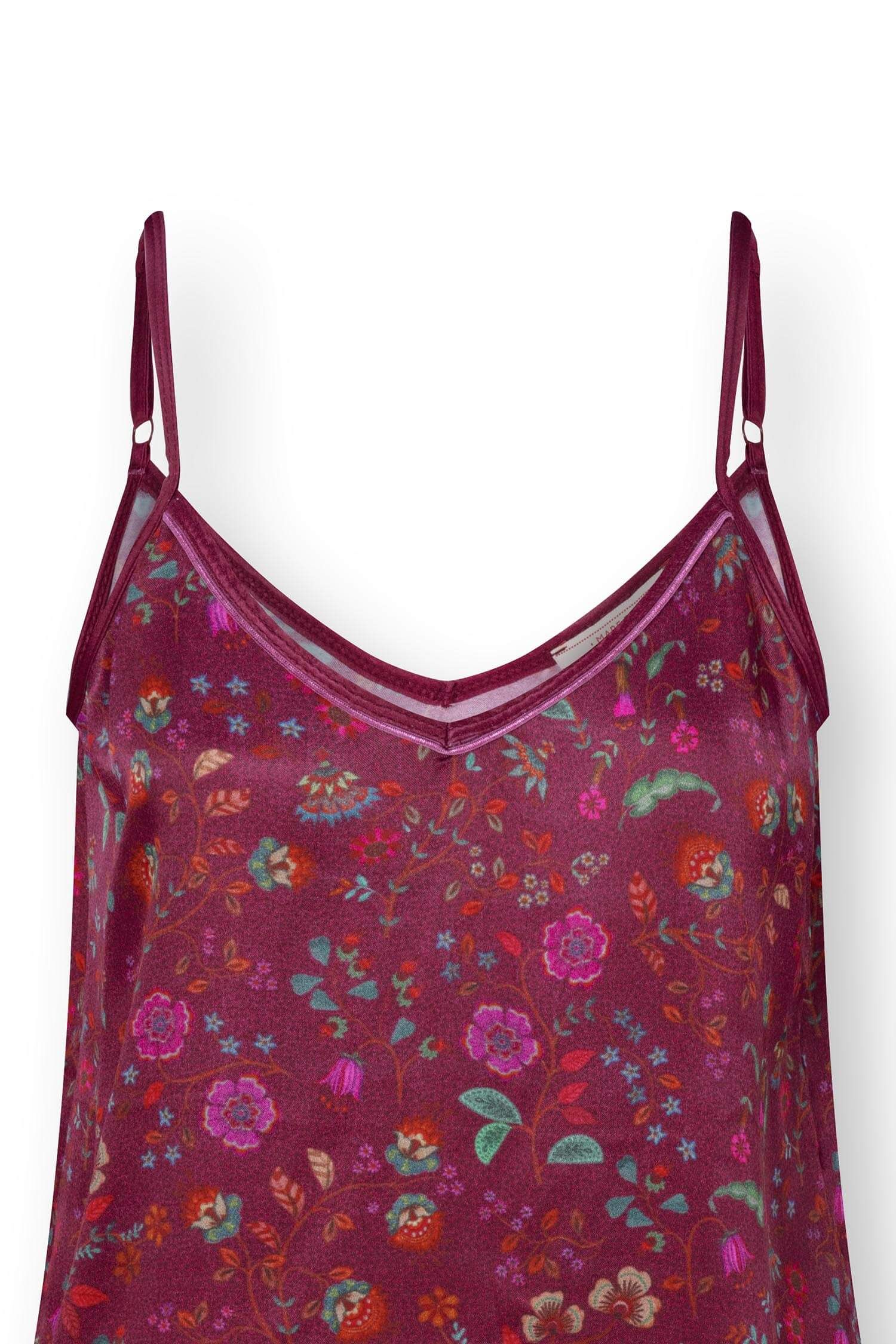 San Sleeveless Top Flora Bangalore Dark Pink