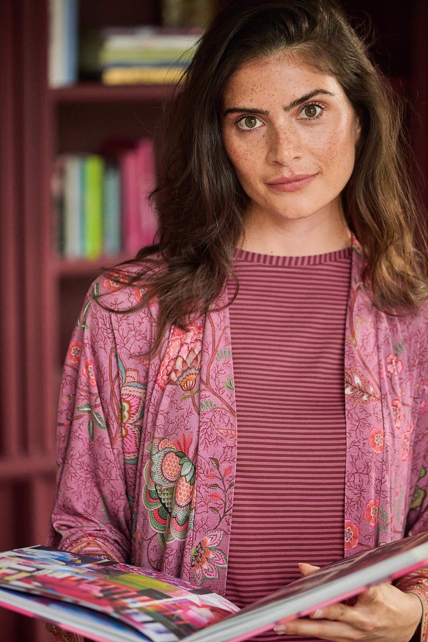 Tatum Top  Kurzen Ärmeln Little Sumo Stripe Rosa