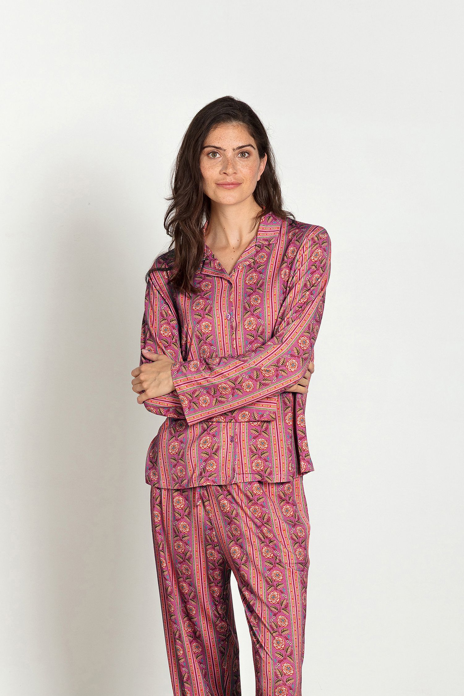 Faye Long Sleeve Top Rosa Rani Pink