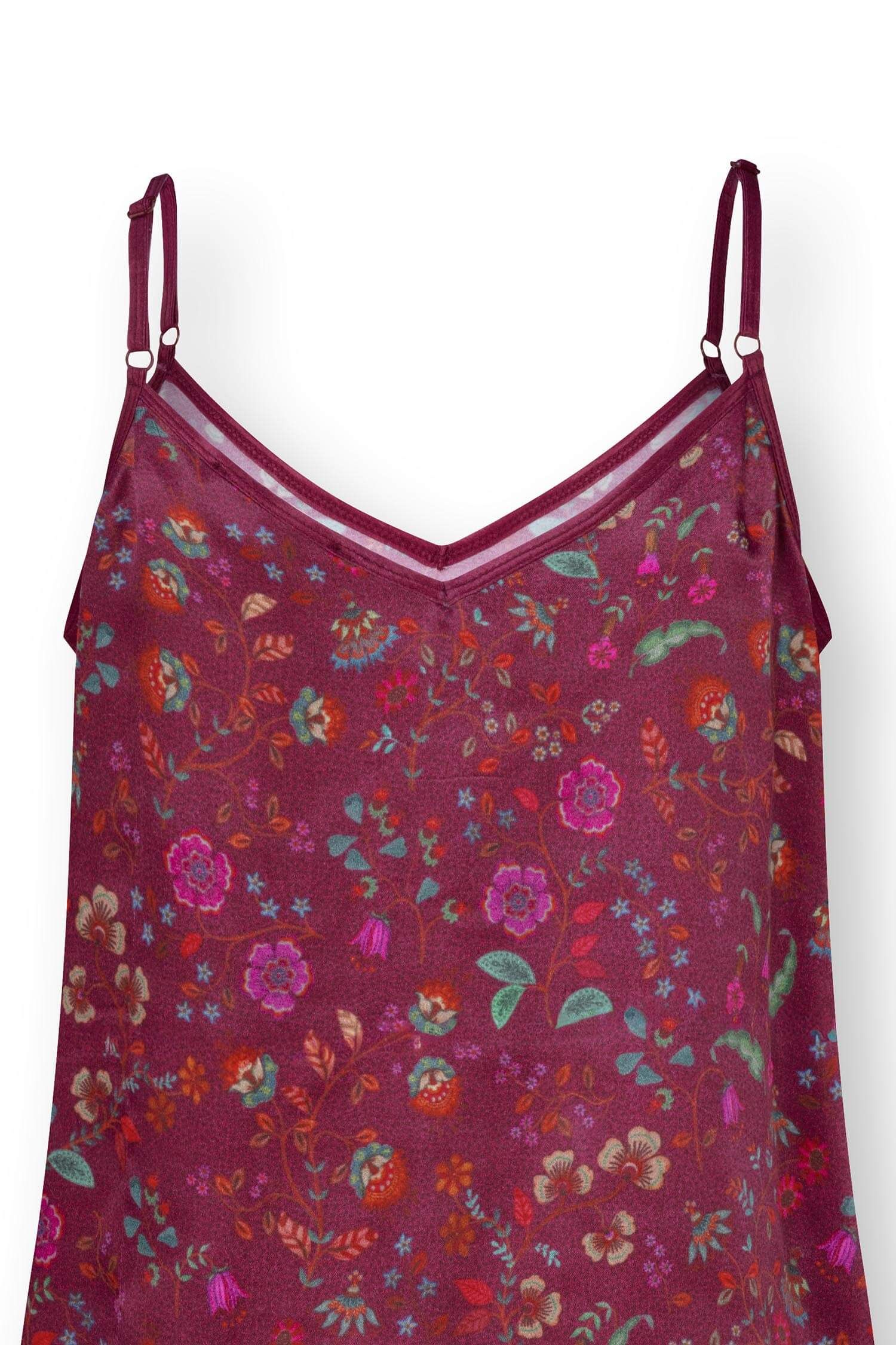 San Sleeveless Top Flora Bangalore Dark Pink