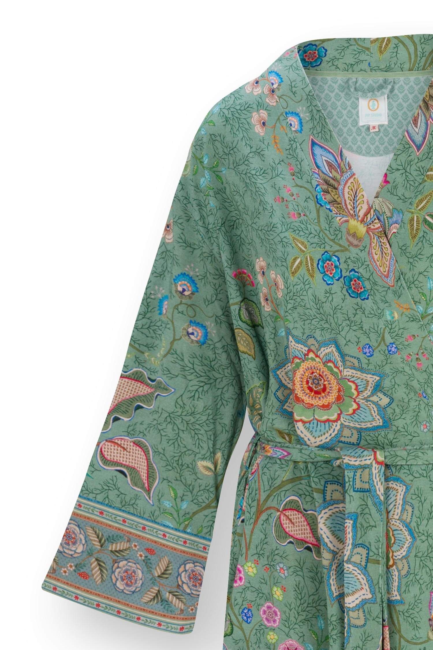 Naomi Kimono Mumbai Morning Green