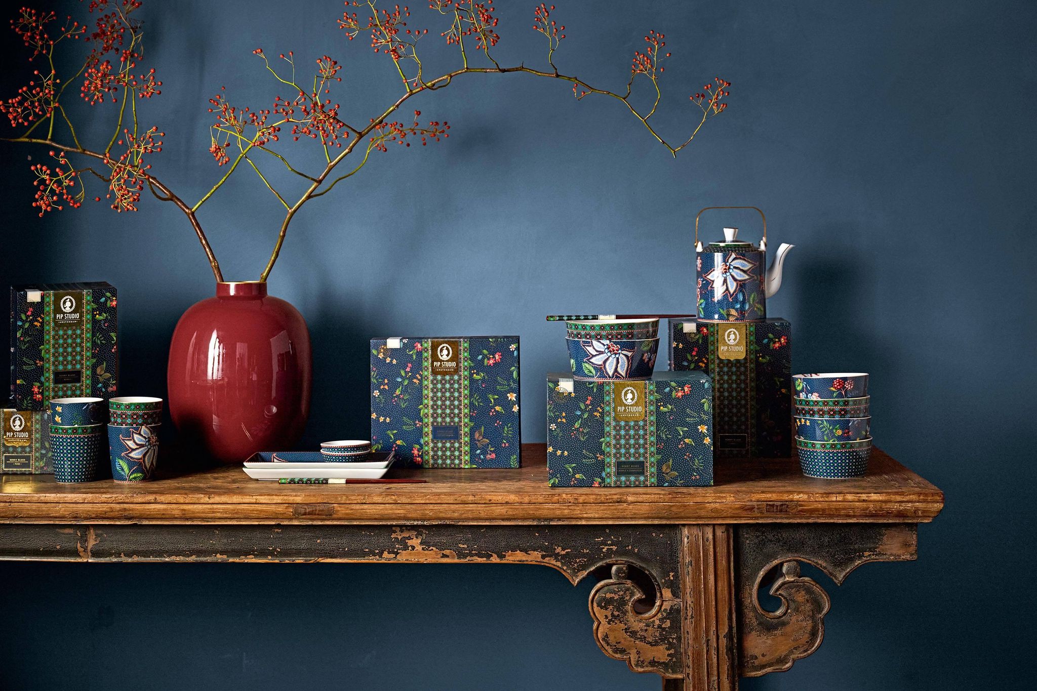 Geschenkset Schalen Oriental Berry Blues Blau 12cm