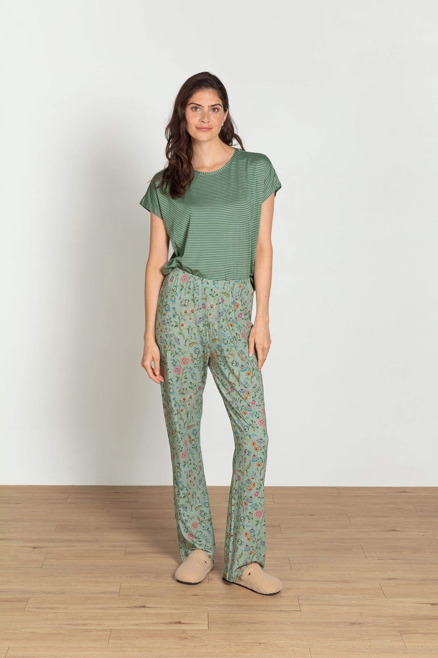 Tatum Top à Manches Courtes Little Sumo Stripe Vert