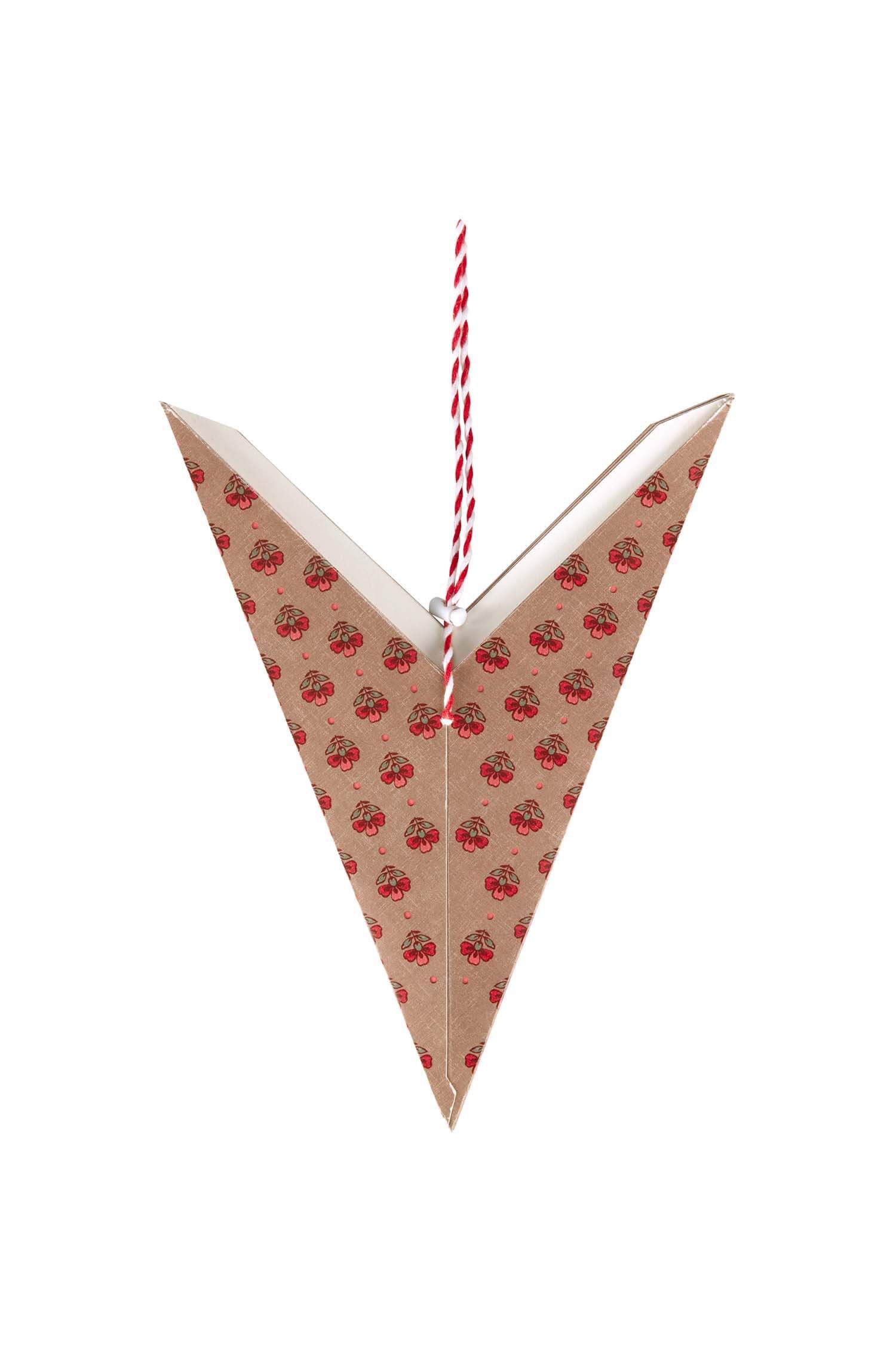 Weihnachtsstern Papier Jaipur Flower Rot 60cm