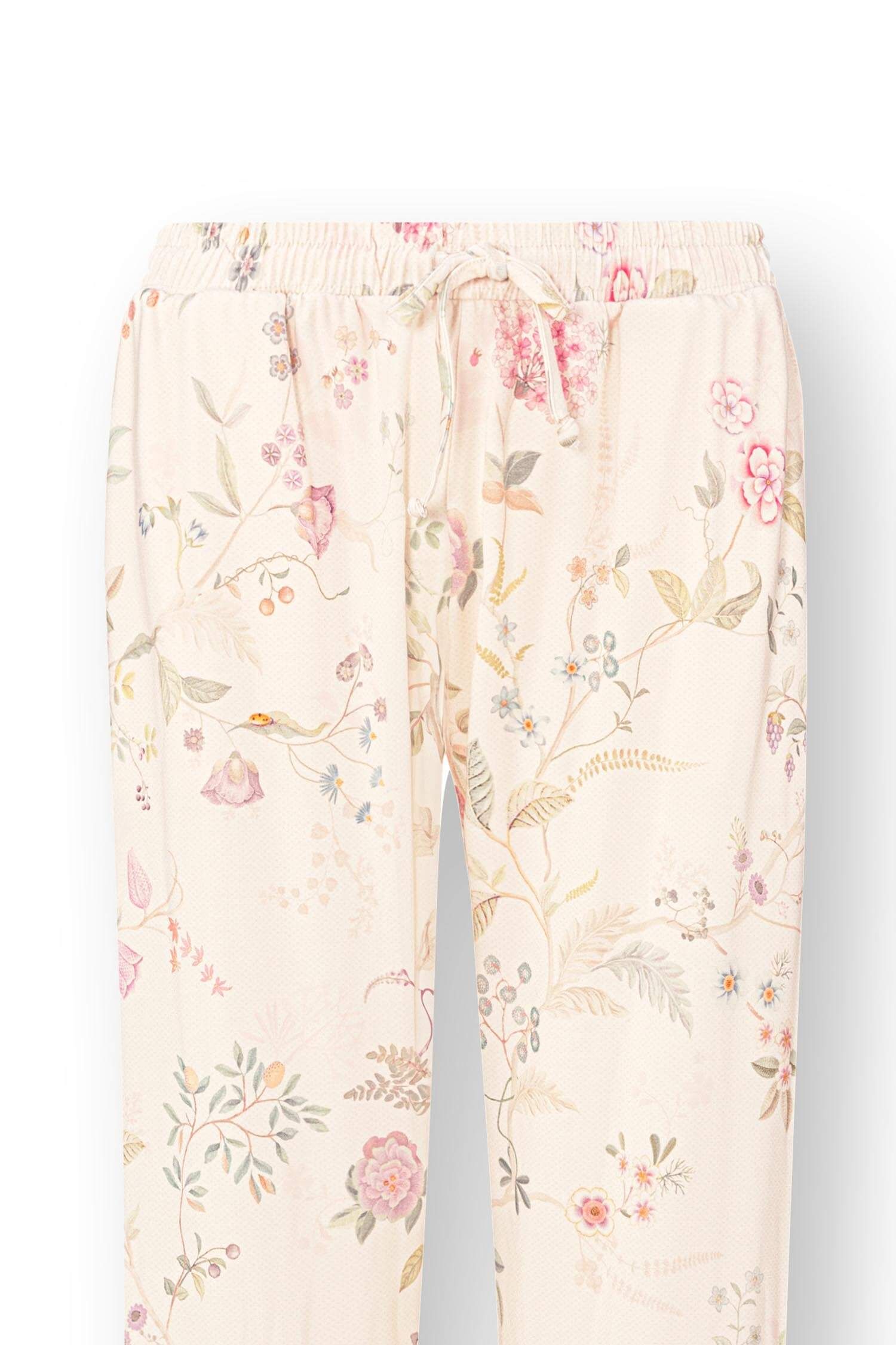 Belin Lange Broek Bodhi Flower Gebroken Wit