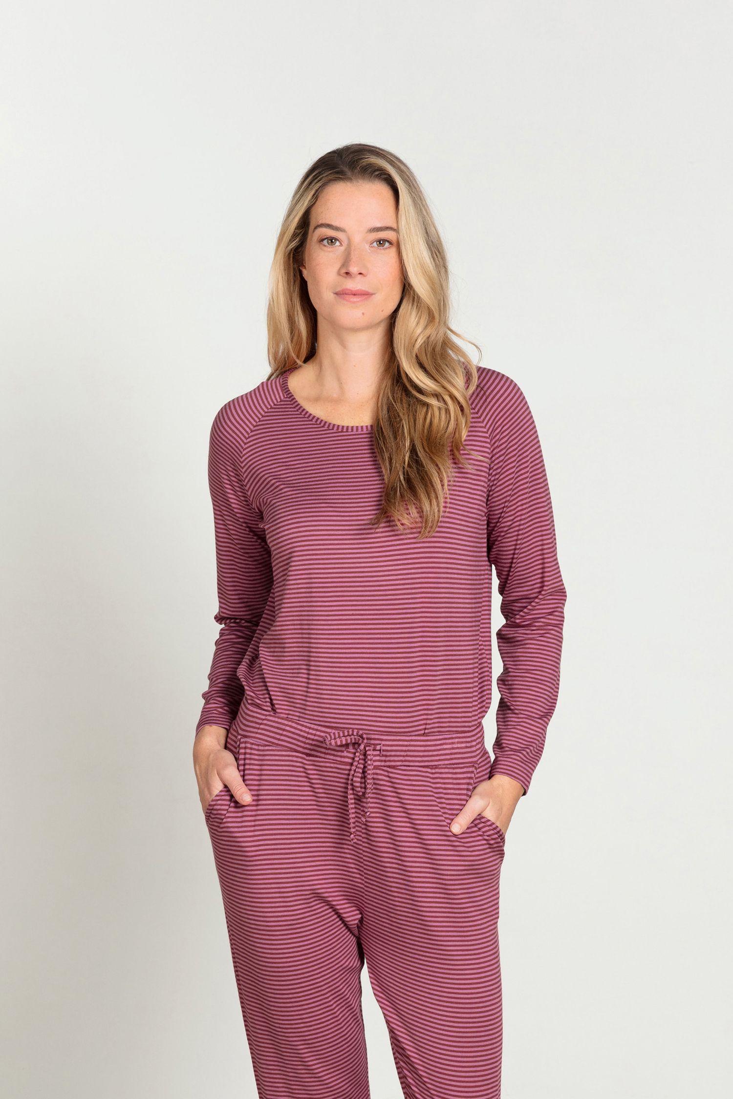 Tina Top à Manches Longues Little Sumo Stripe Rose