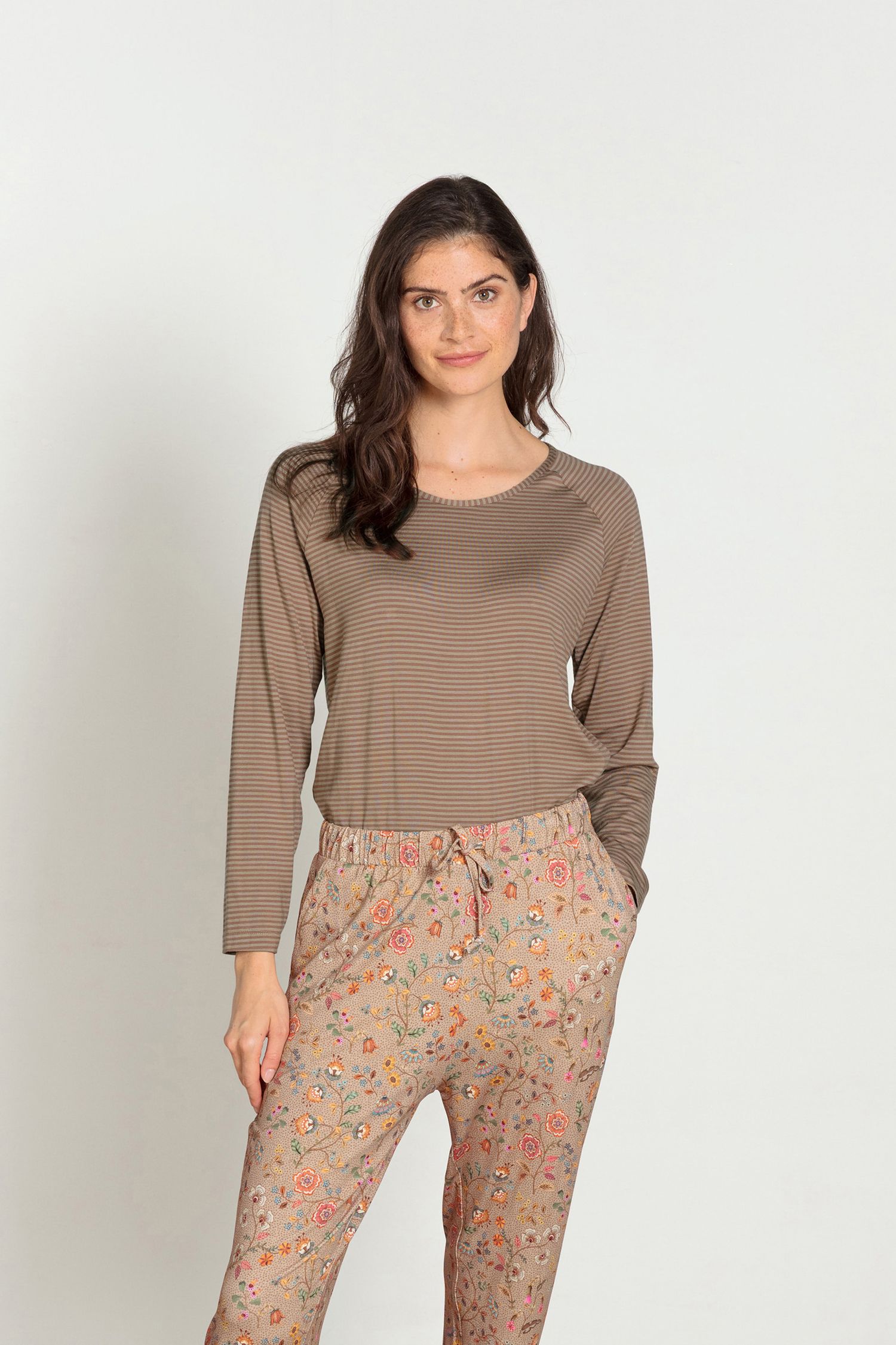 Tina Top à Manches Longues Little Sumo Stripe Sable