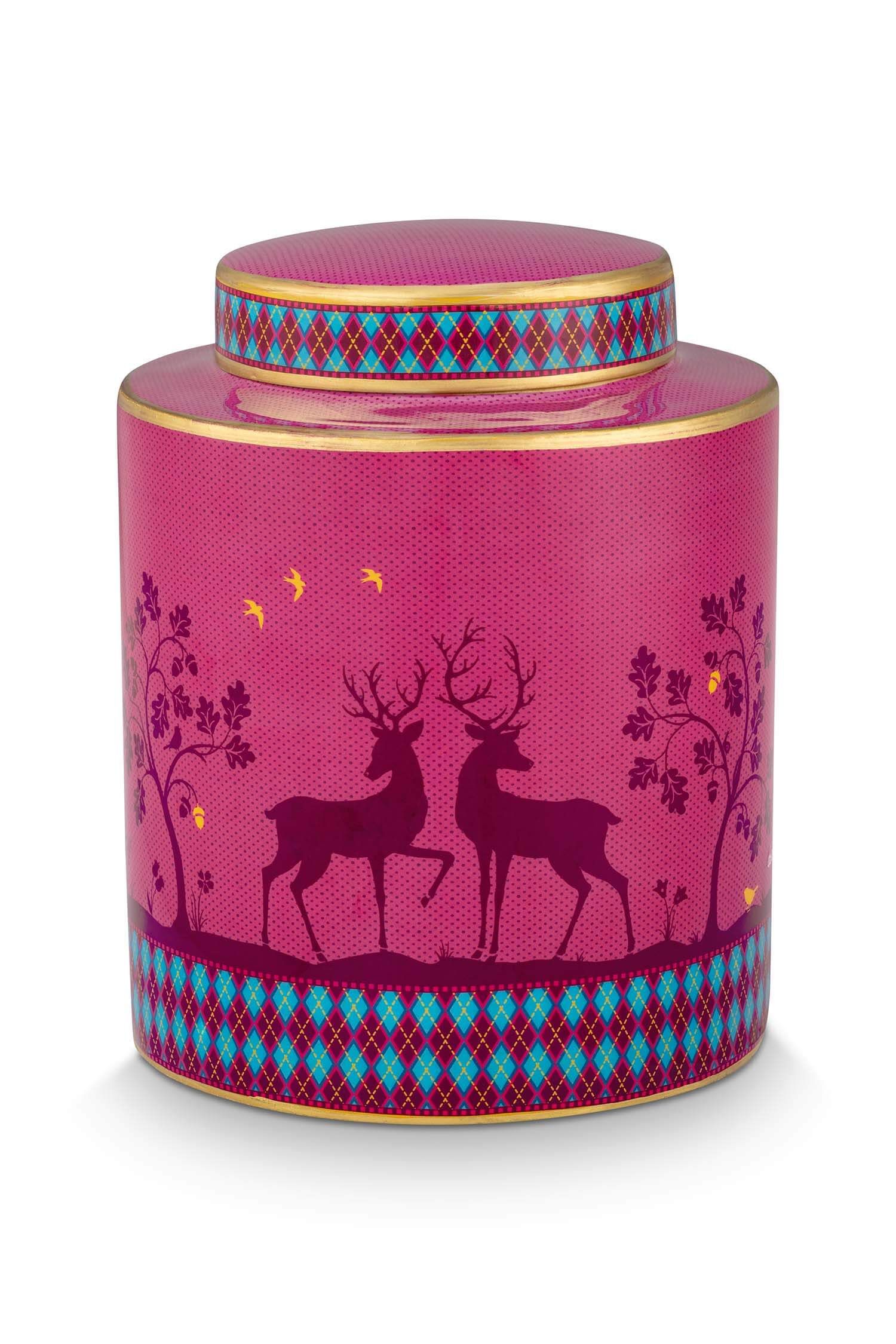 Ingwertopf Pip's Deerest Darling Metall Rosa 20cm