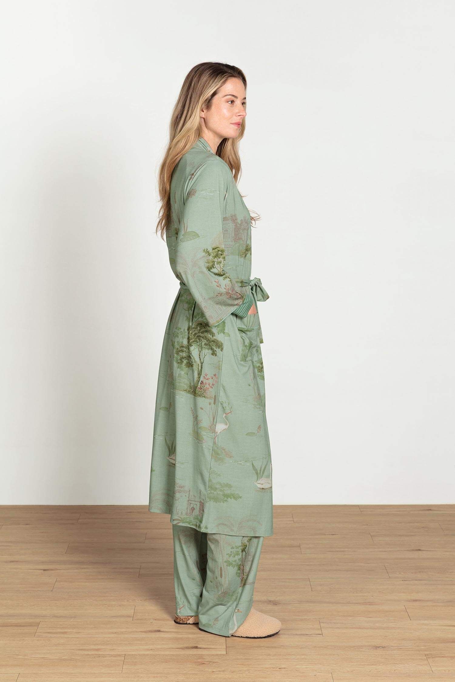 Noa Kimono Darjeeling Days Vert
