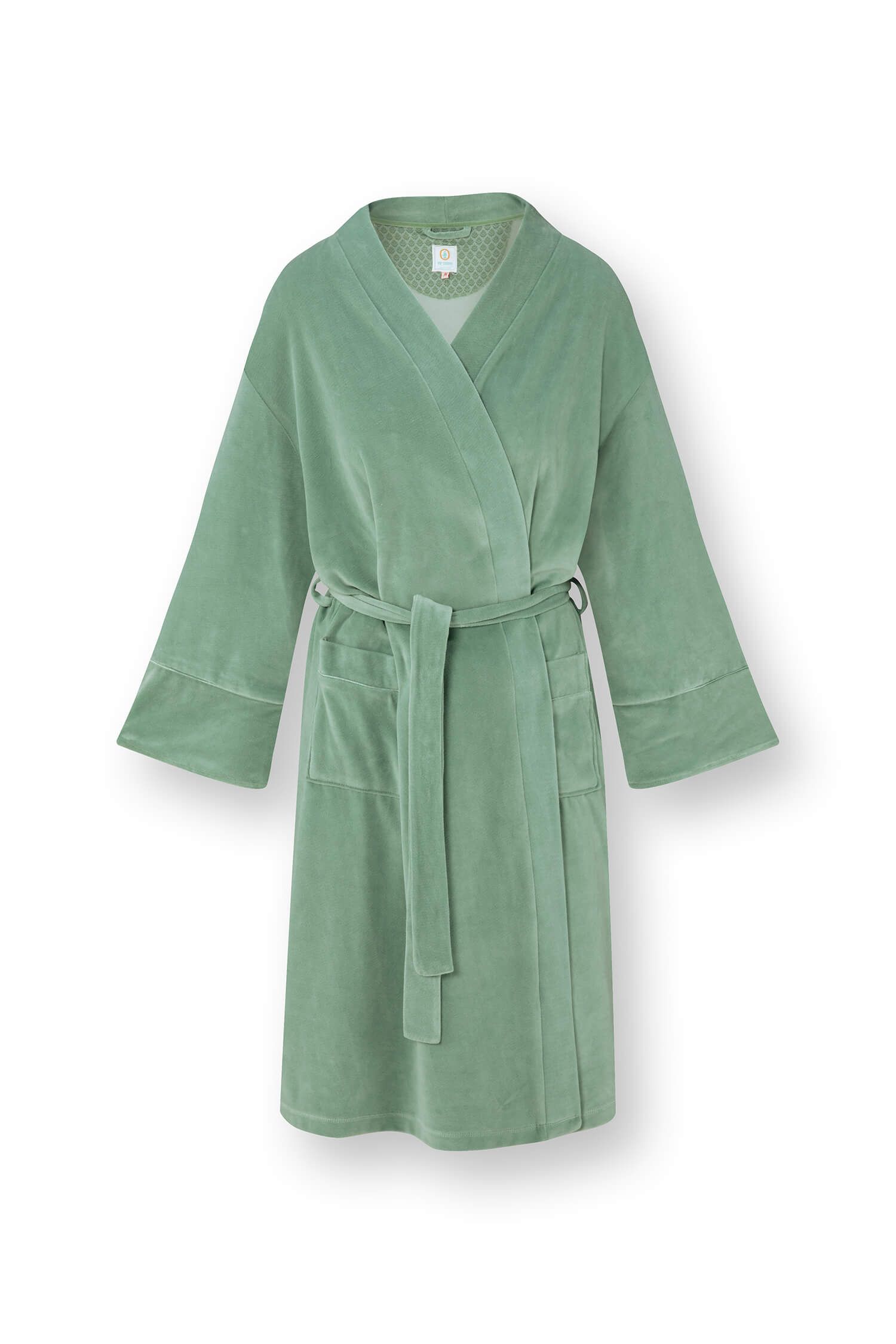 Naomi Kimono Velvet Groen