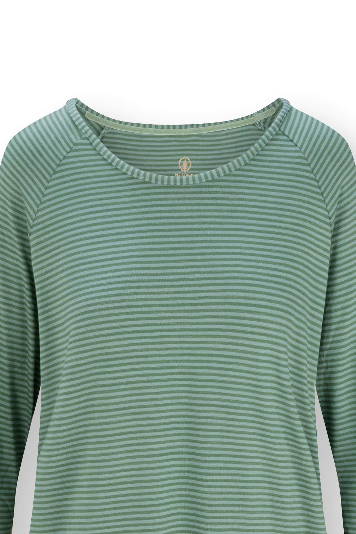 Tina Top à Manches Longues Little Sumo Stripe Vert