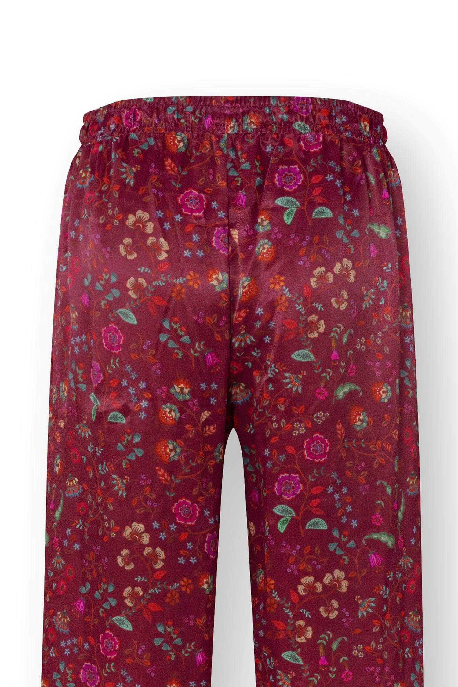 Bente Lange Broek Flora Bangalore Donkerroze