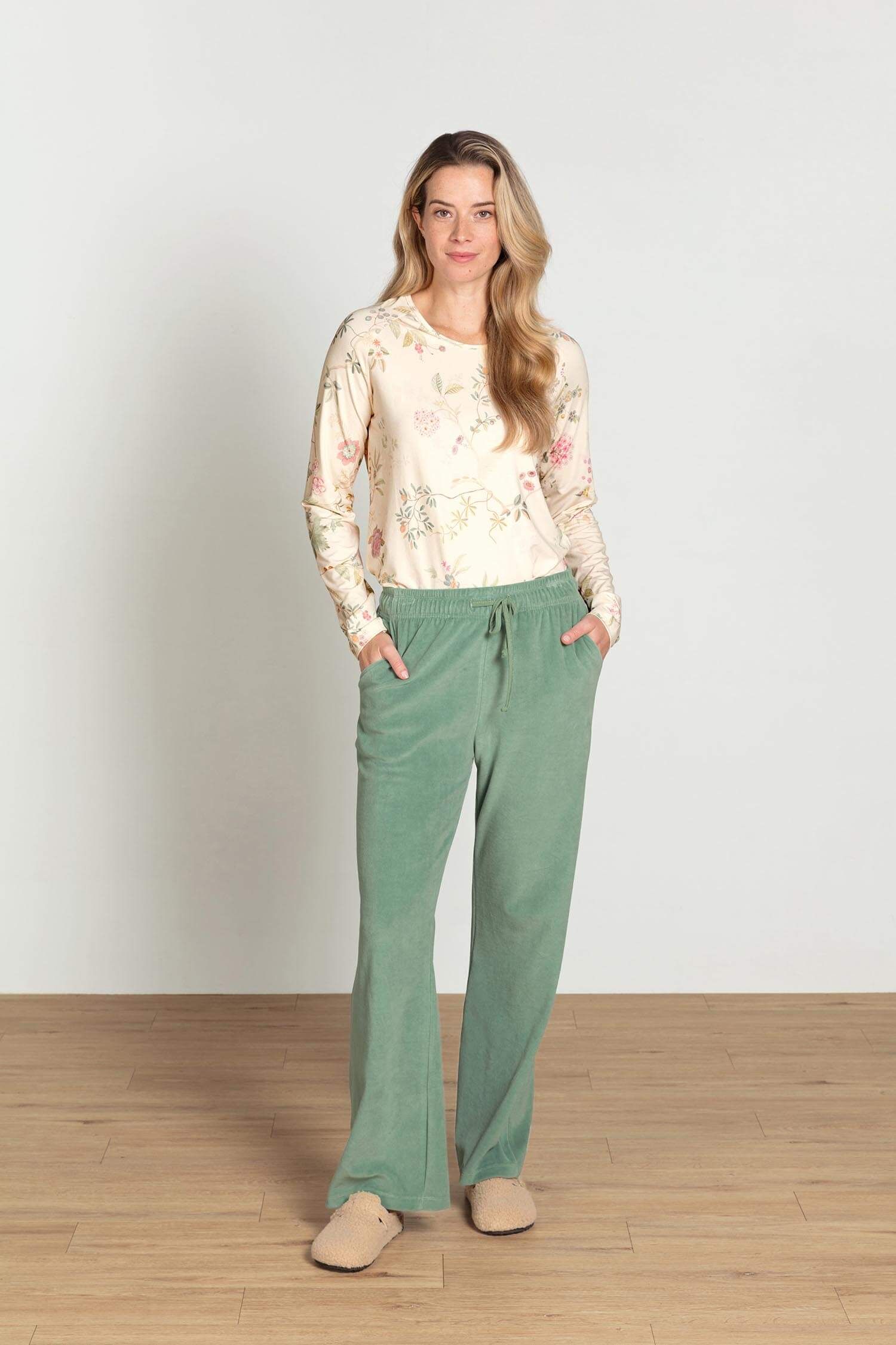 Britta Lange Hose Velvet Grün