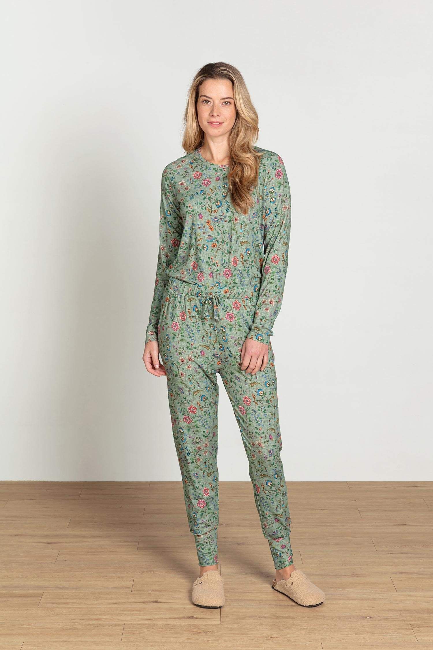Bobien Lange Broek Flora Bangalore Groen