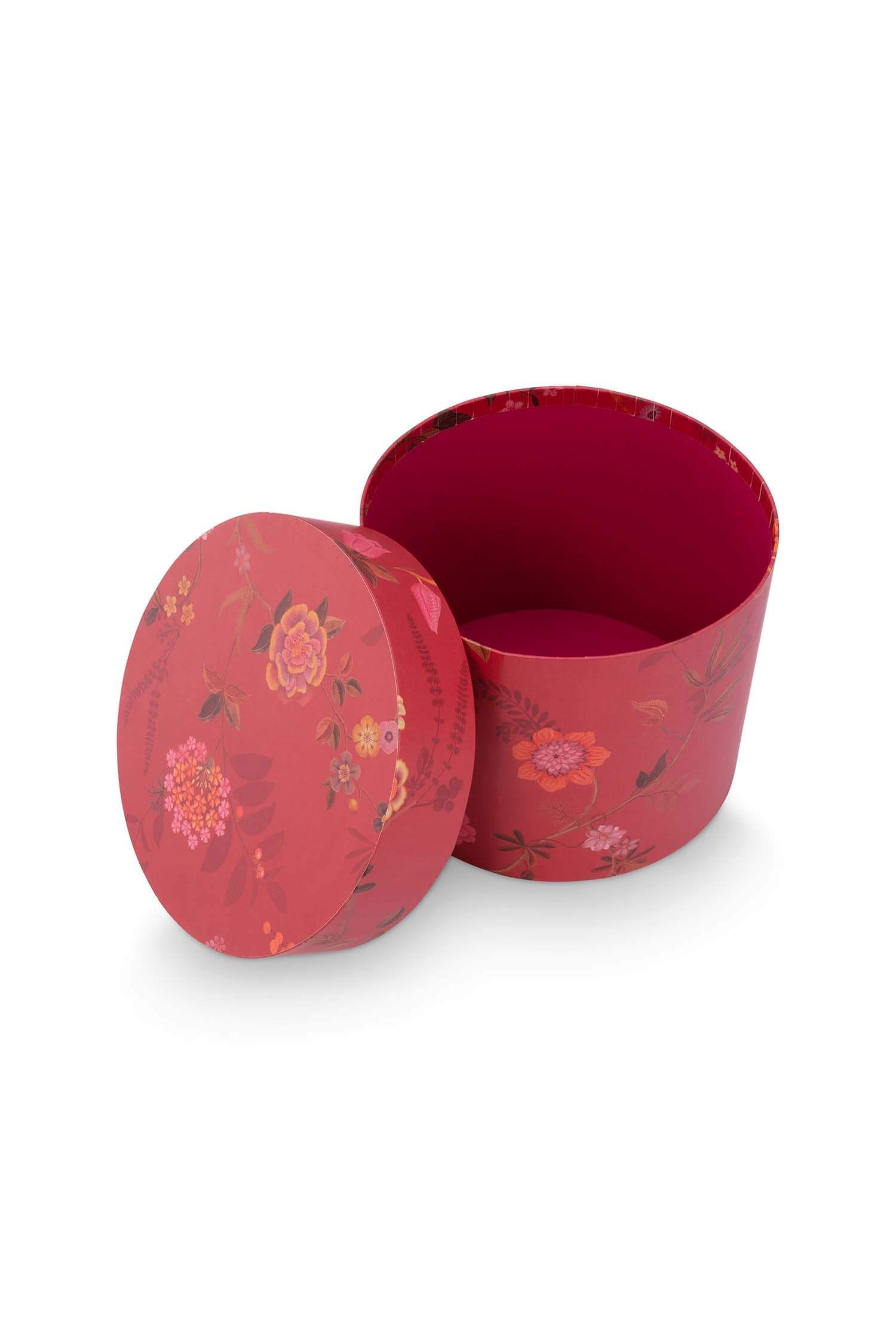 Set/3 Schachtel Rund Blooming Tales Rot