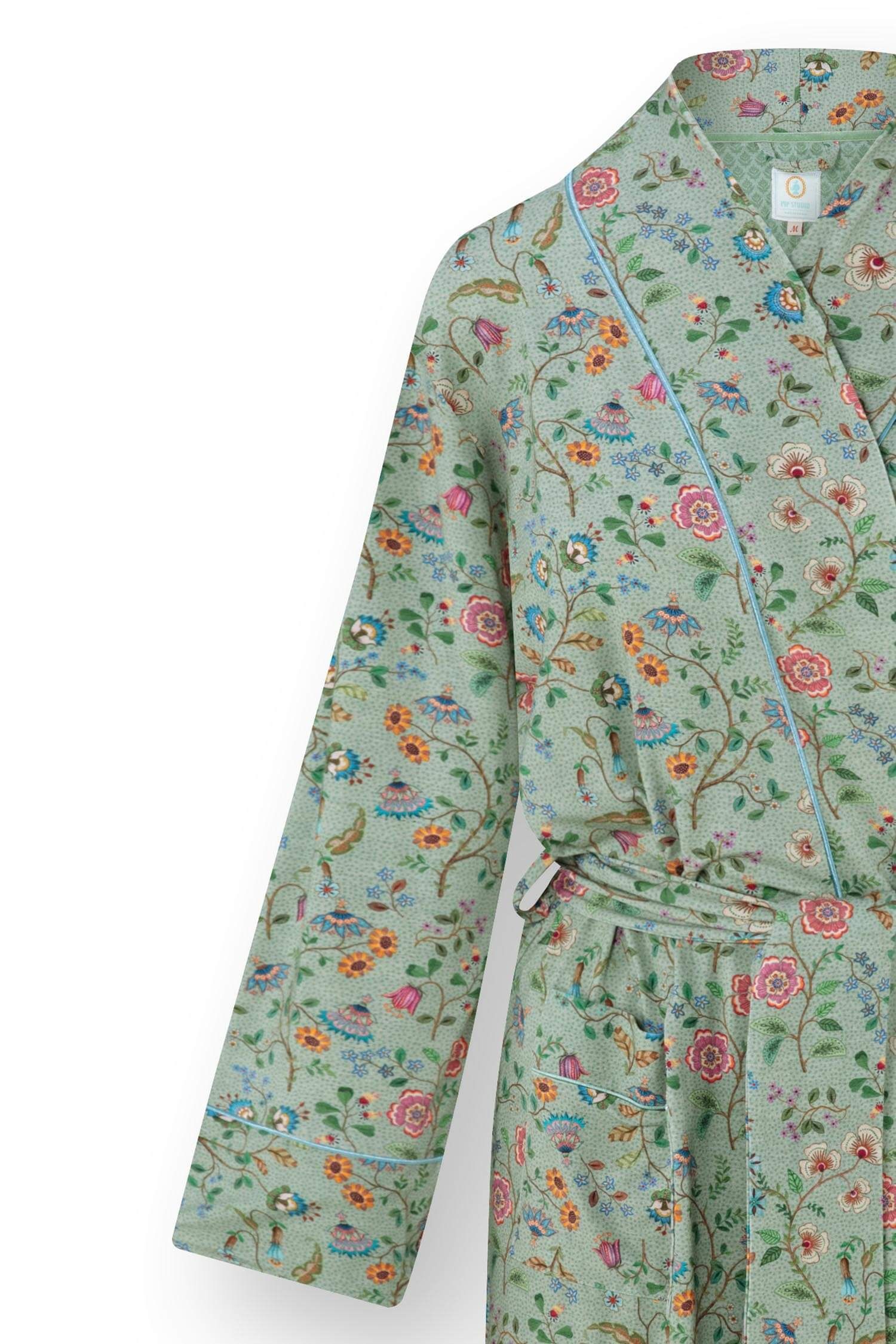 Nisha Kimono Flora Bangalore Green