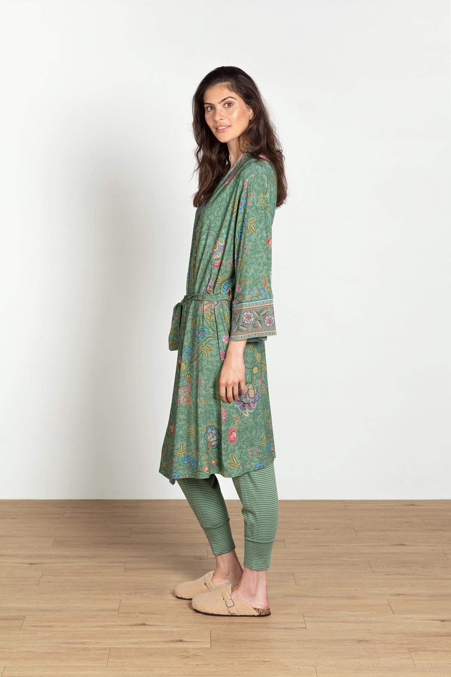 Naomi Kimono Mumbai Morning Green