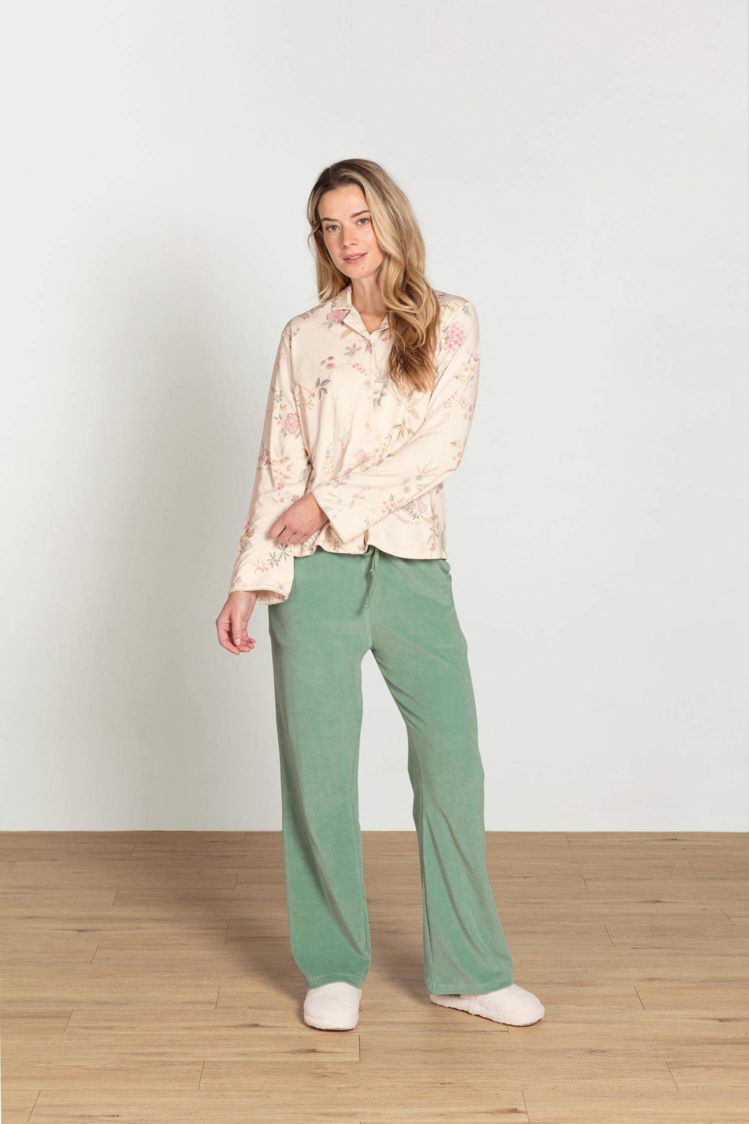 Britta Lange Hose Velvet Grün