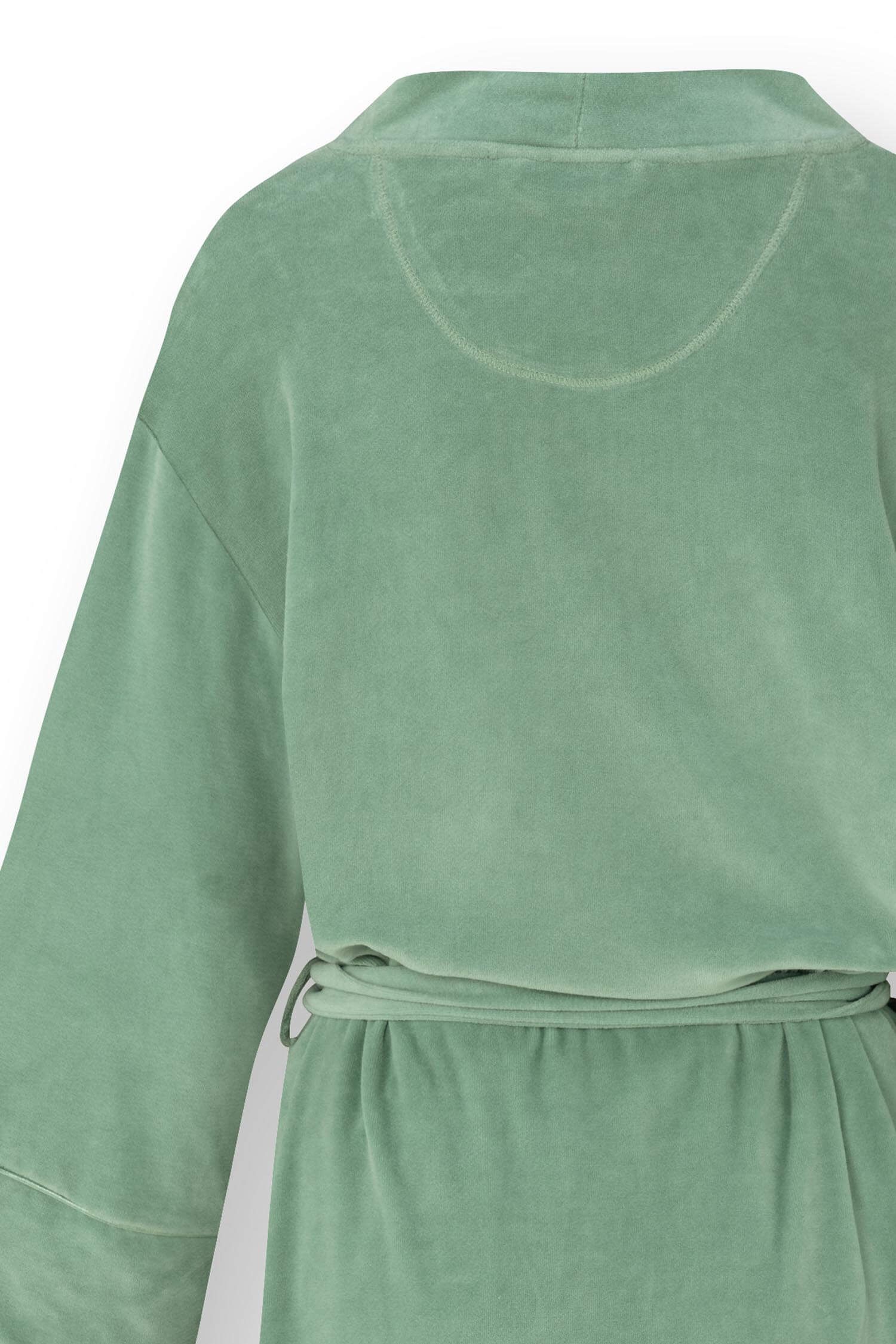 Naomi Kimono Velvet Groen