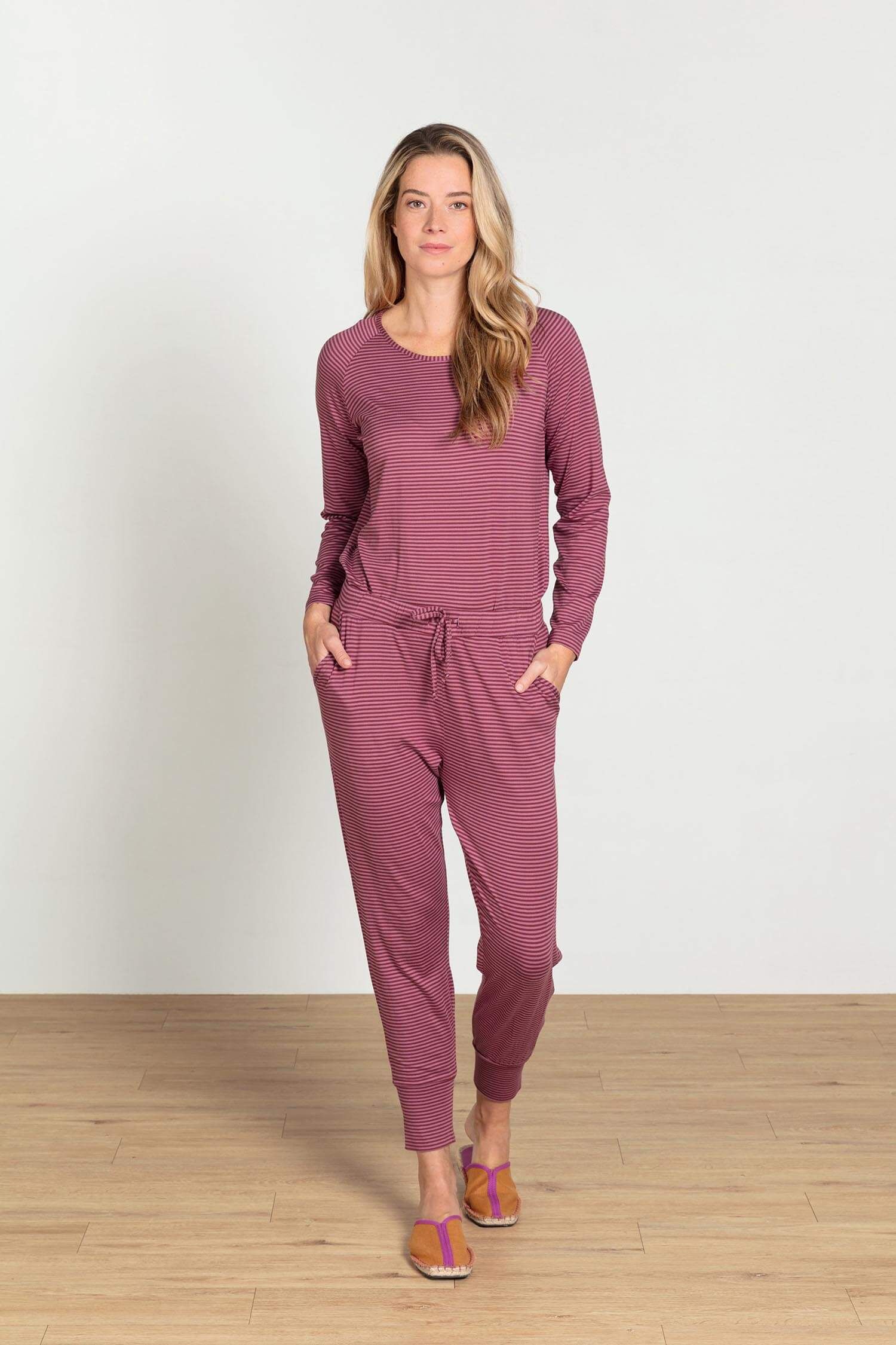 Tina Top à Manches Longues Little Sumo Stripe Rose