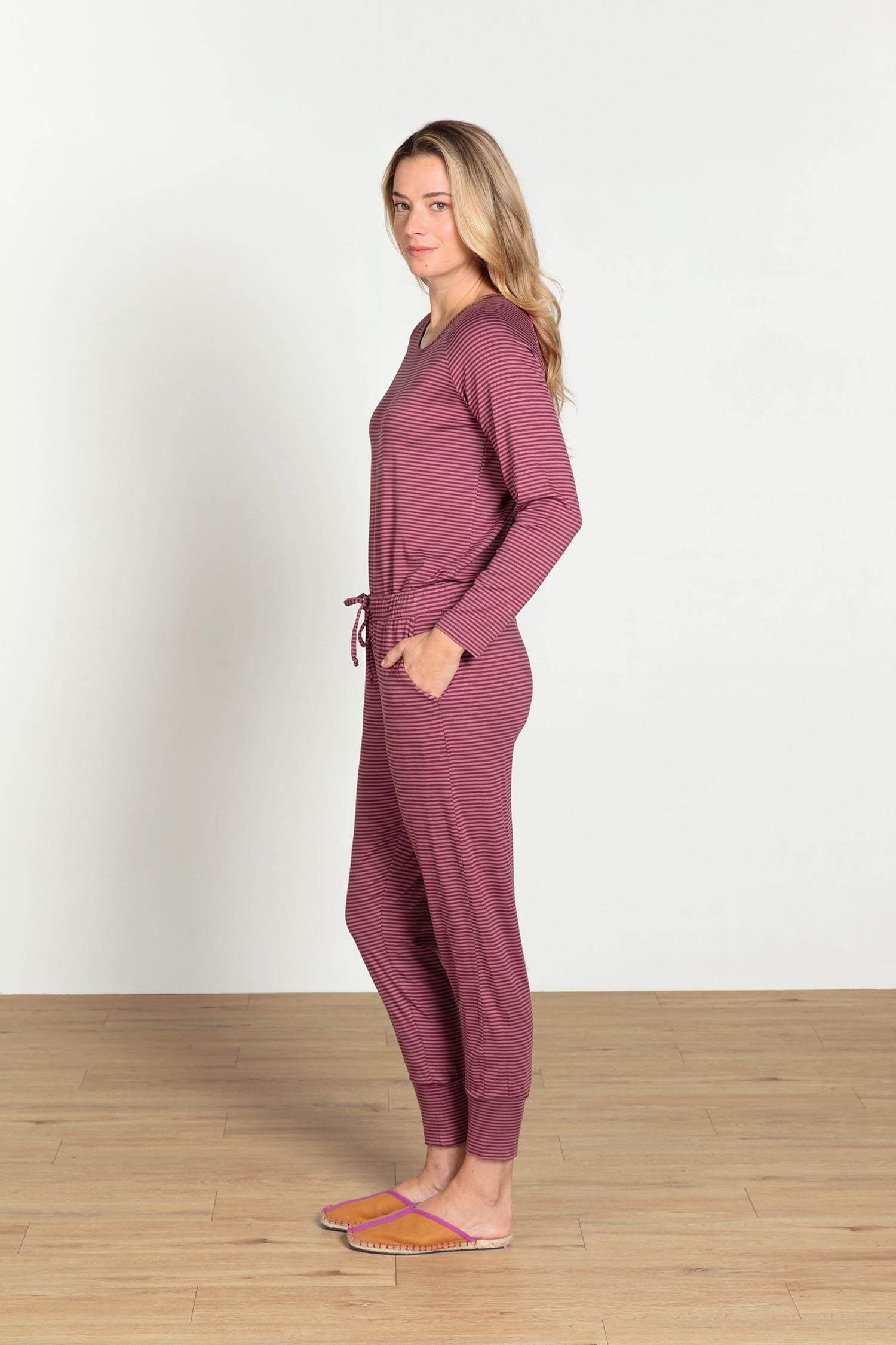 Tina Top à Manches Longues Little Sumo Stripe Rose