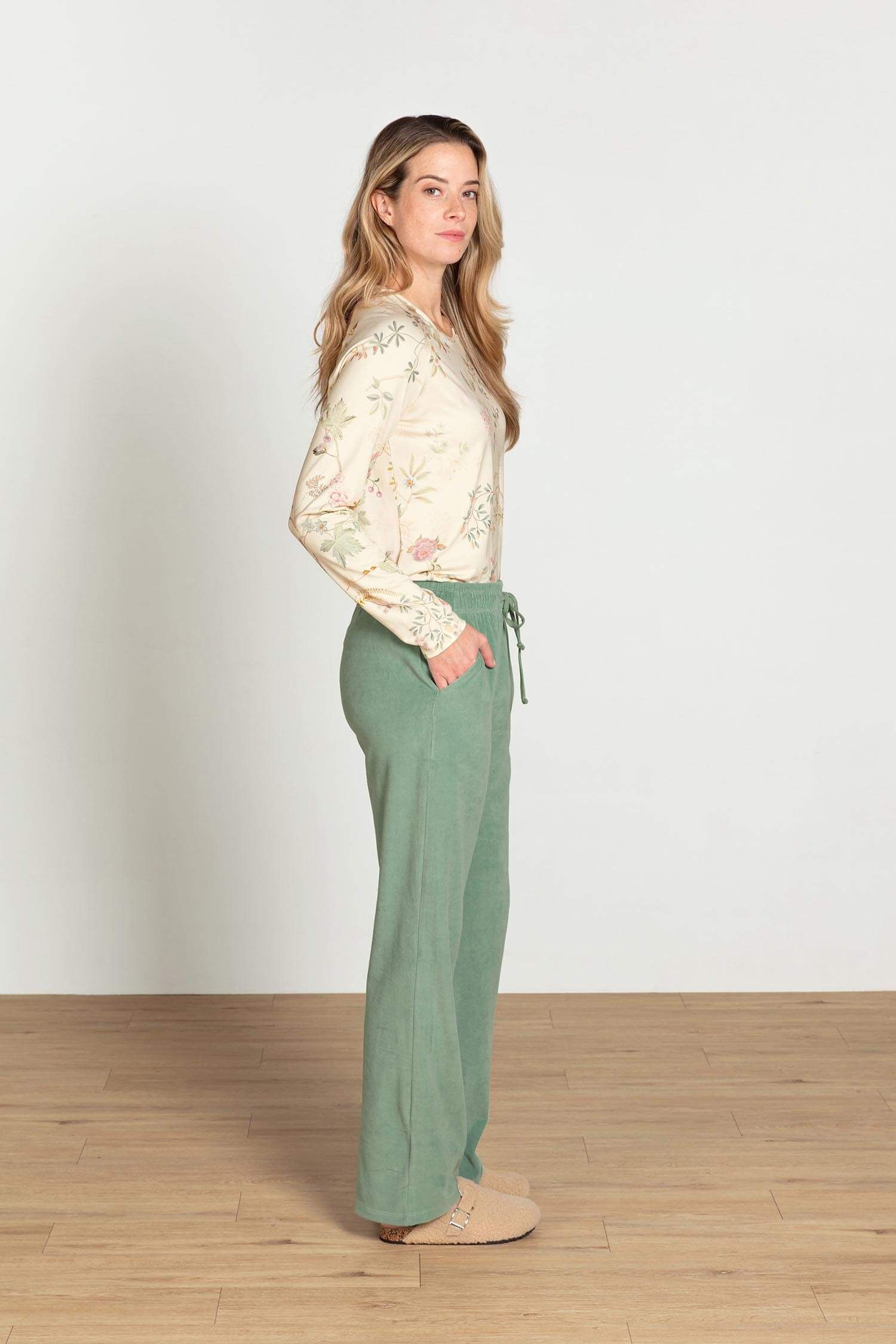 Britta Lange Hose Velvet Grün