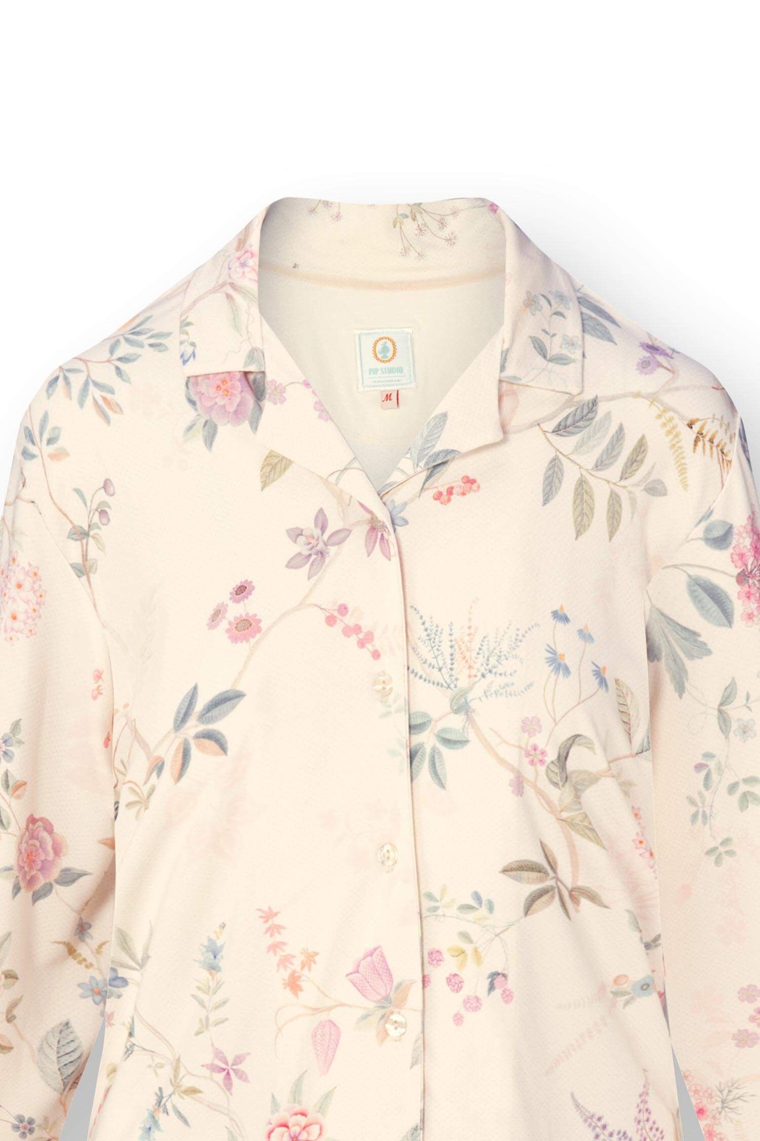 Faye Top Langen Ärmeln Bodhi Flower Weiß