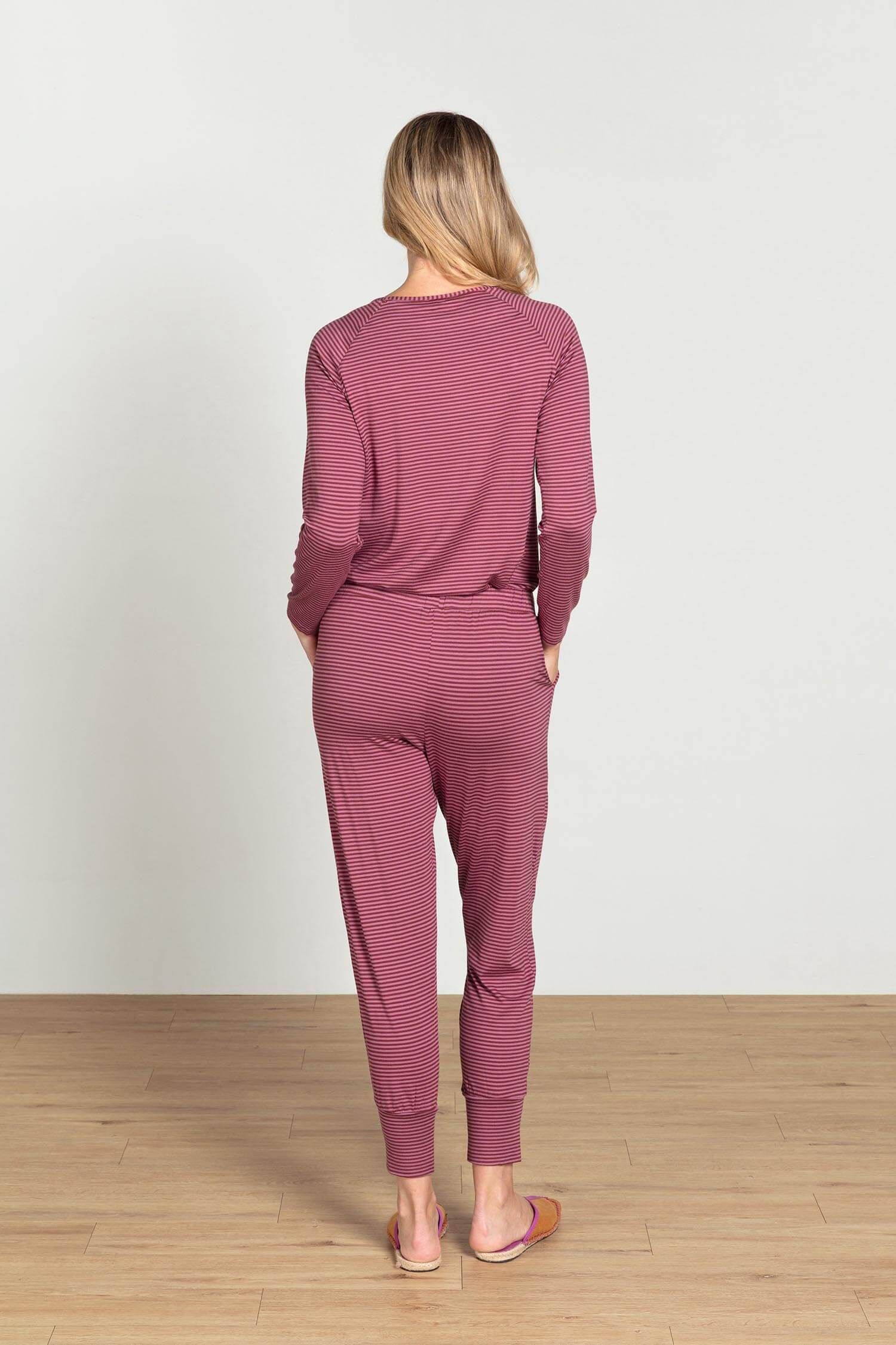 Tina Top à Manches Longues Little Sumo Stripe Rose