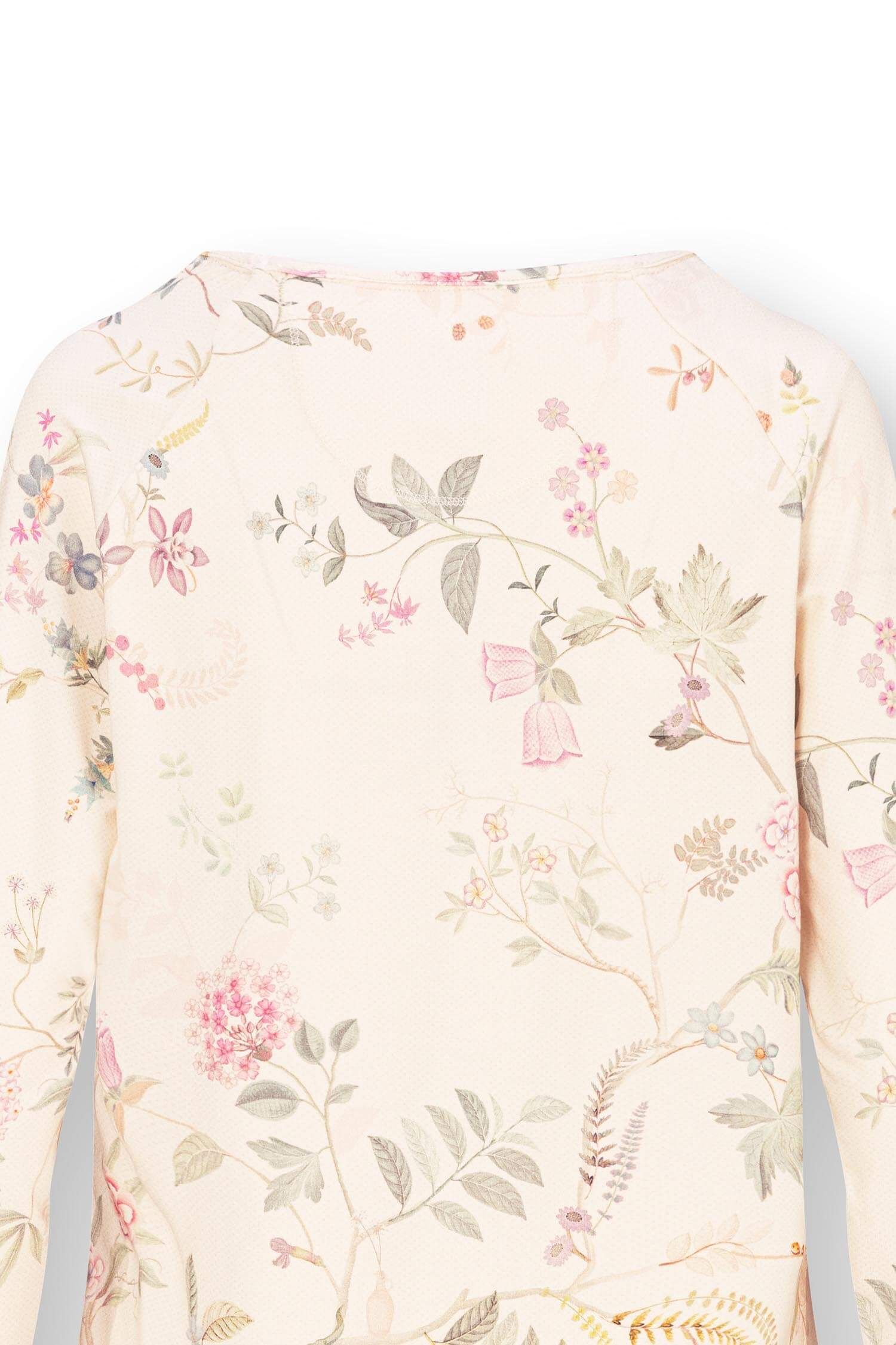 Tina Top Langen Ärmeln Bodhi Flower Weiß