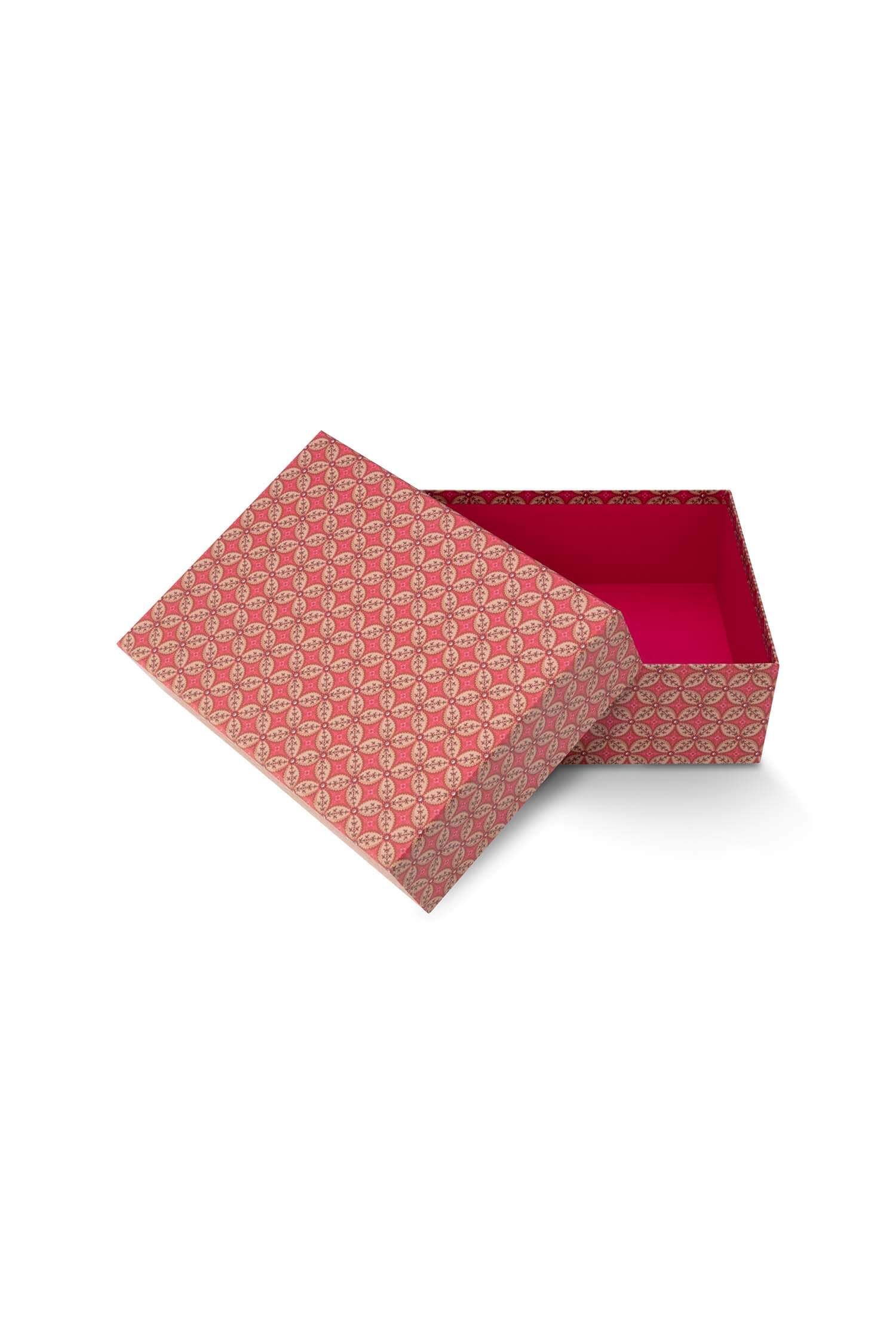 Set/2 Schachtel Rechteckig Blooming Tales Rot