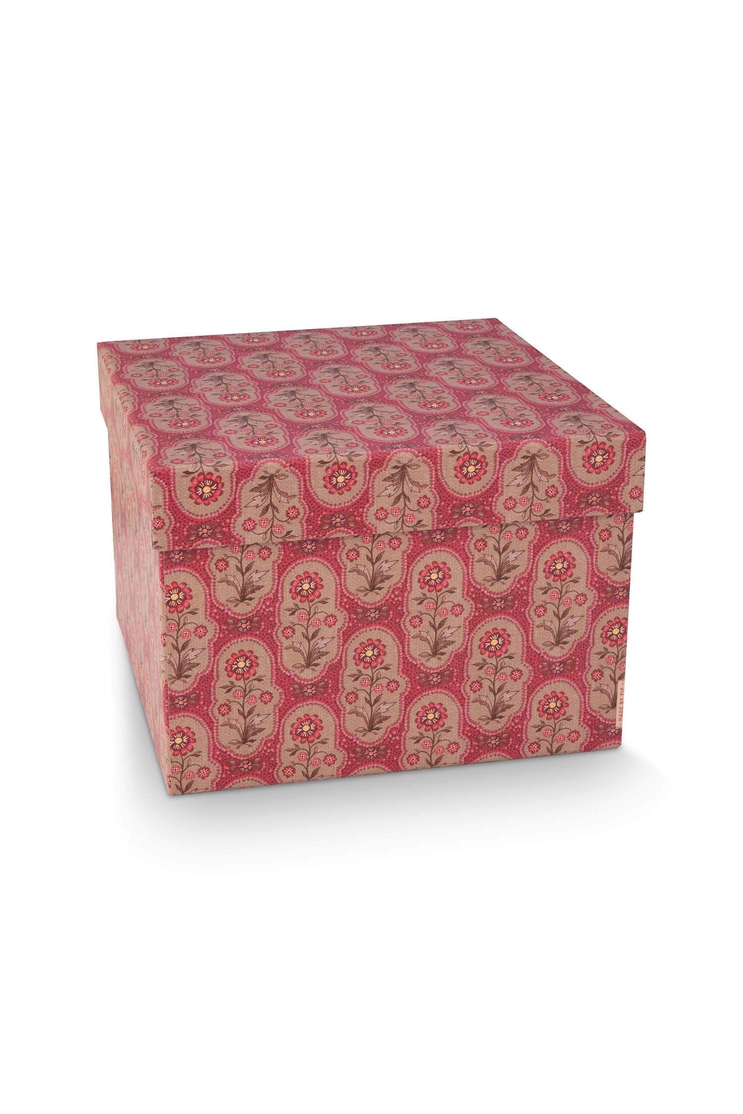 Set/2 Schachtel Quadrat Blooming Tales Rot