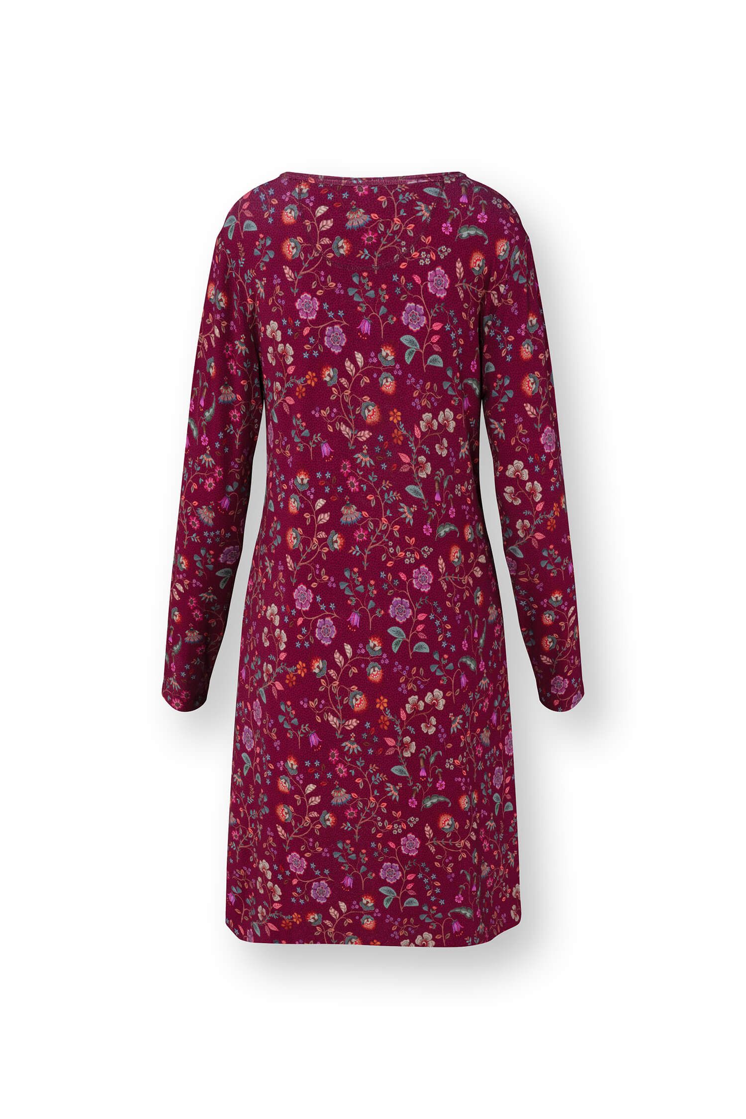 Desiree Chemise de Nuit à Manches Longues Flora Bangalore Rose Foncé
