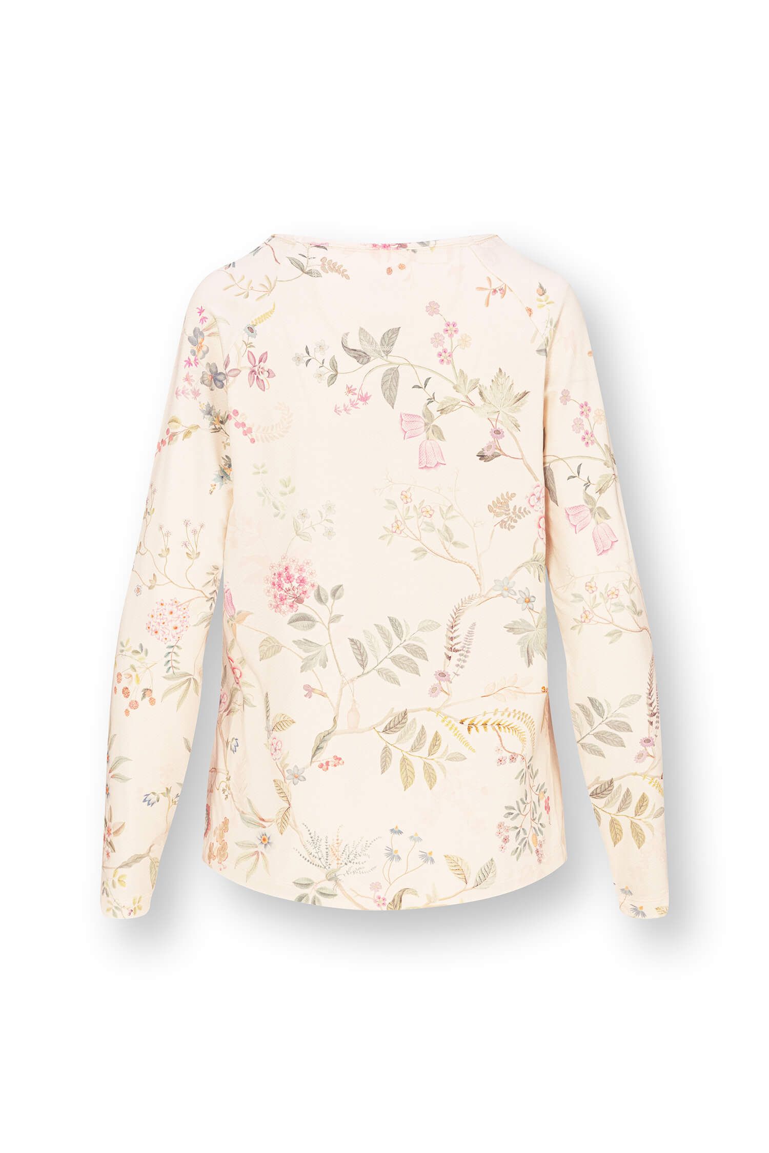Tina Top Langen Ärmeln Bodhi Flower Weiß