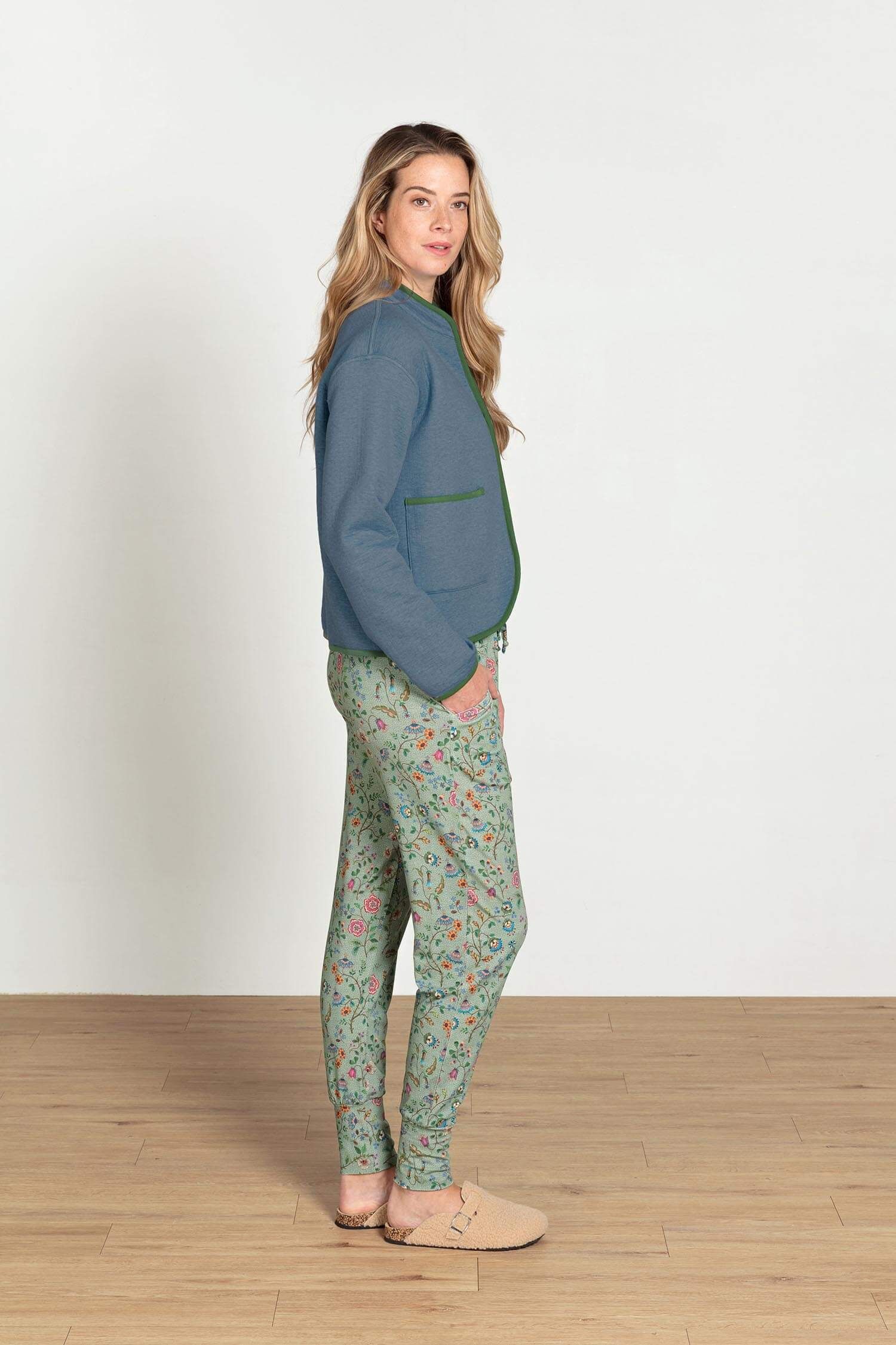 Bobien Lange Broek Flora Bangalore Groen