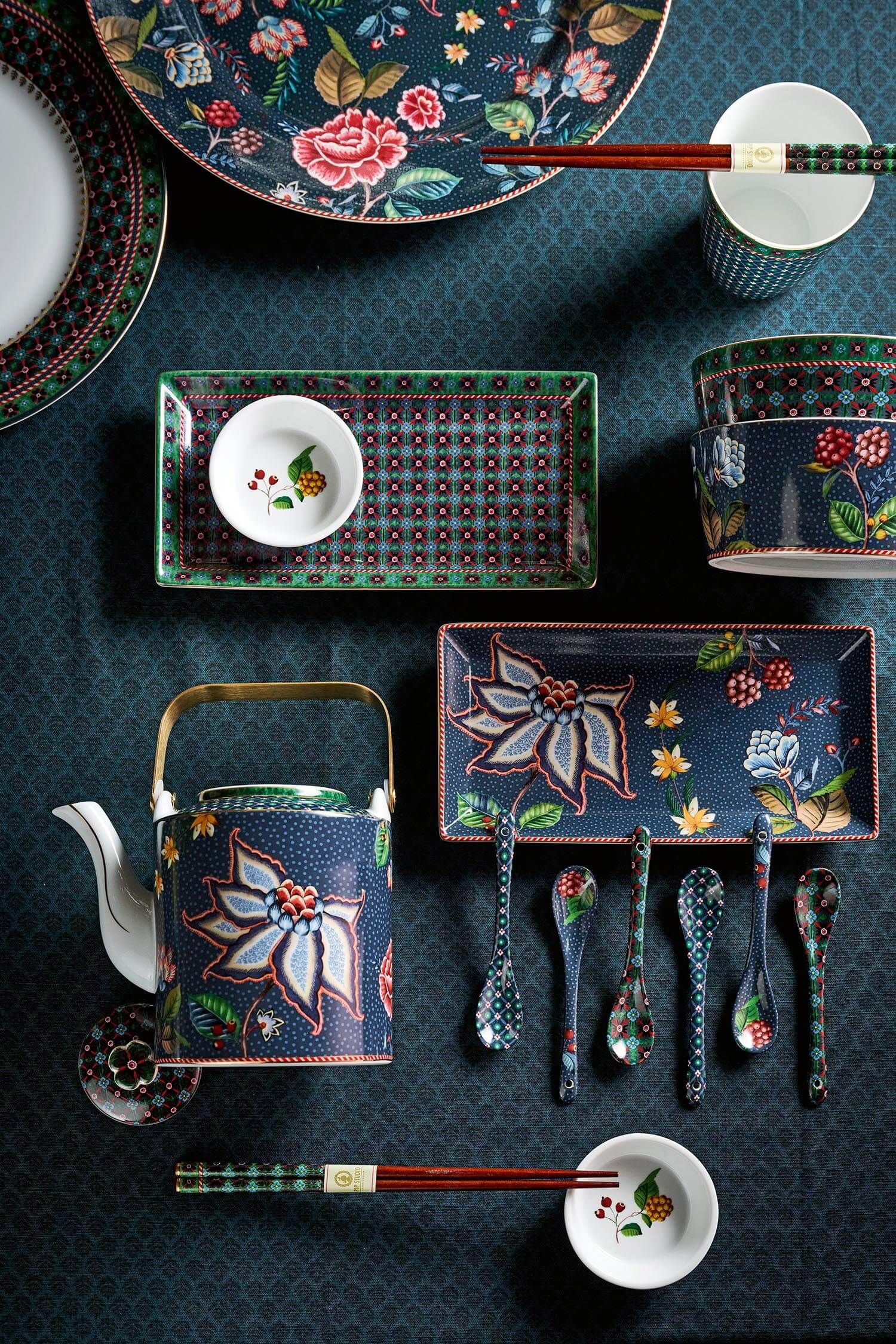 Geschenkset Schalen Oriental Berry Blues Blau 12cm