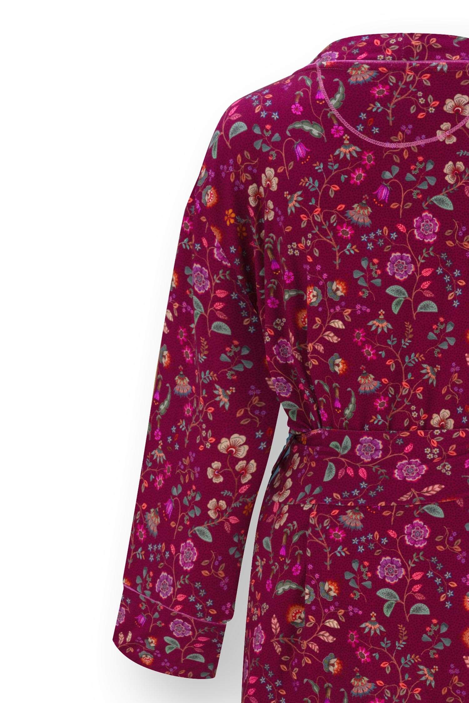 Nisha Kimono Flora Bangalore Dark Pink