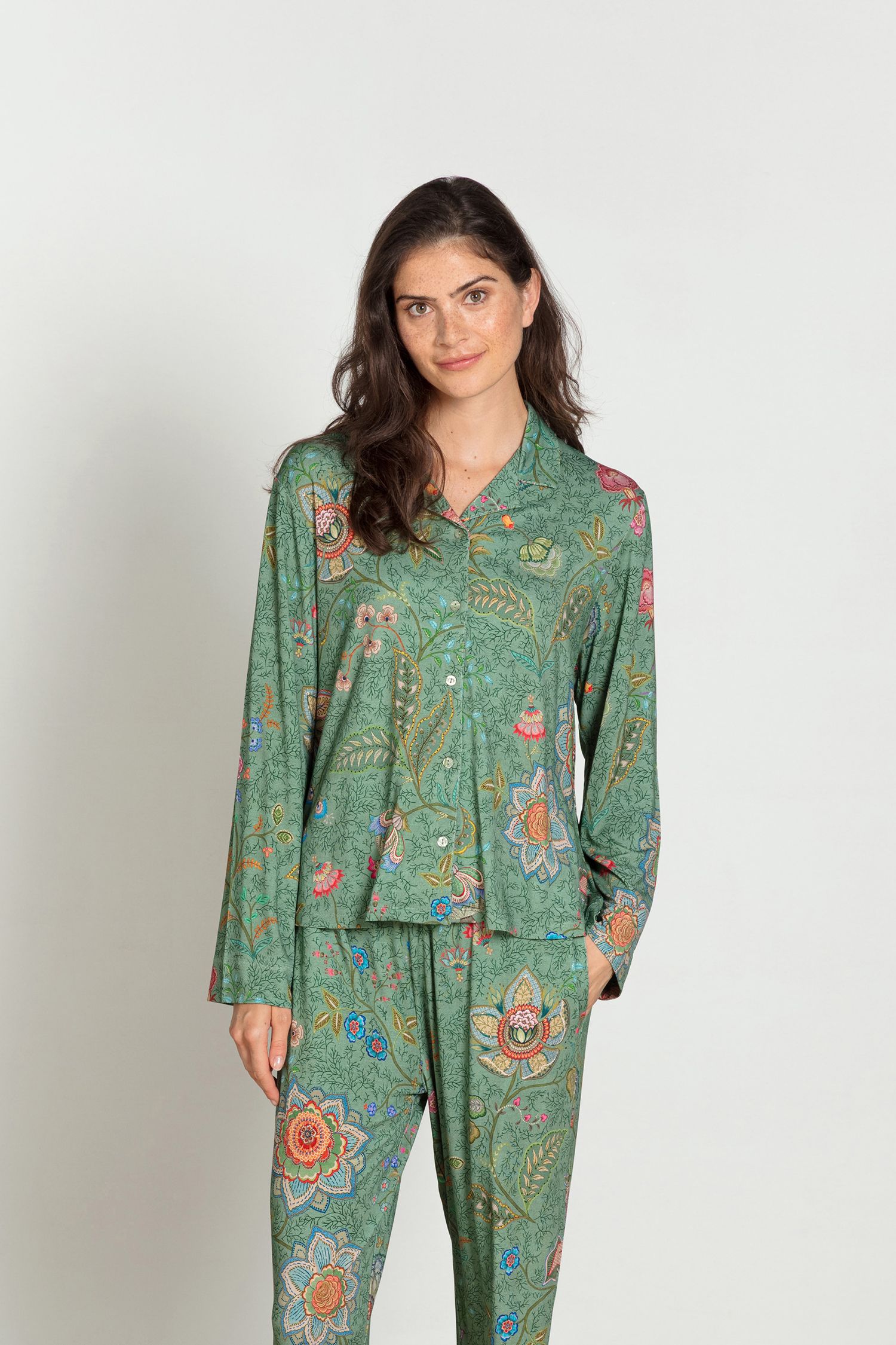 Faye Top Langen Ärmeln Mumbai Morning Grün