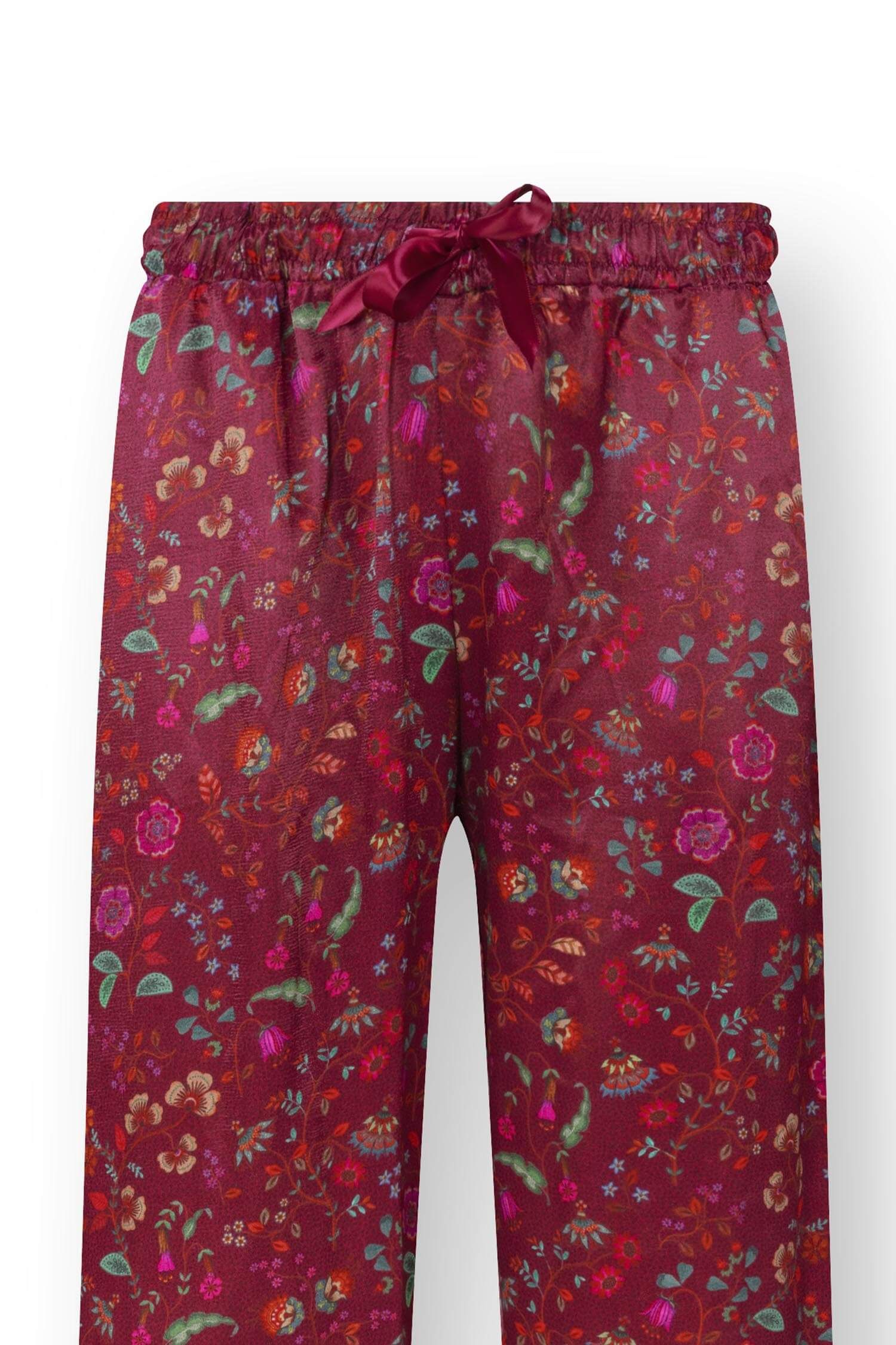 Bente Lange Broek Flora Bangalore Donkerroze